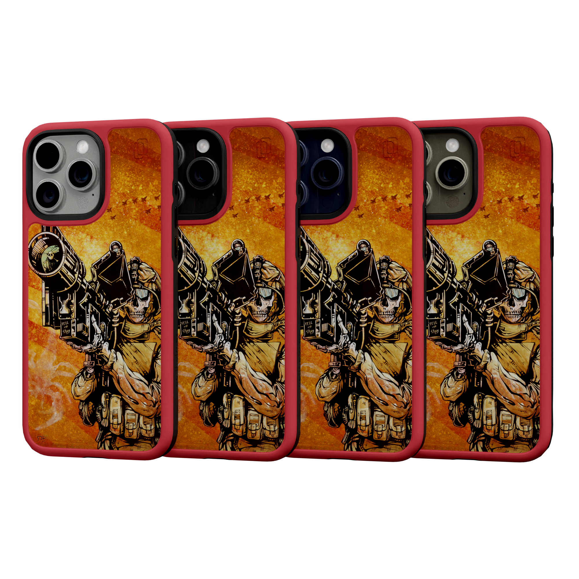 Feel the Sting by David Lozeau | iPhone 15 Series | Shock-Absorbent MagSafe® Case iPhone 15 Pro Max / Scarlet Red