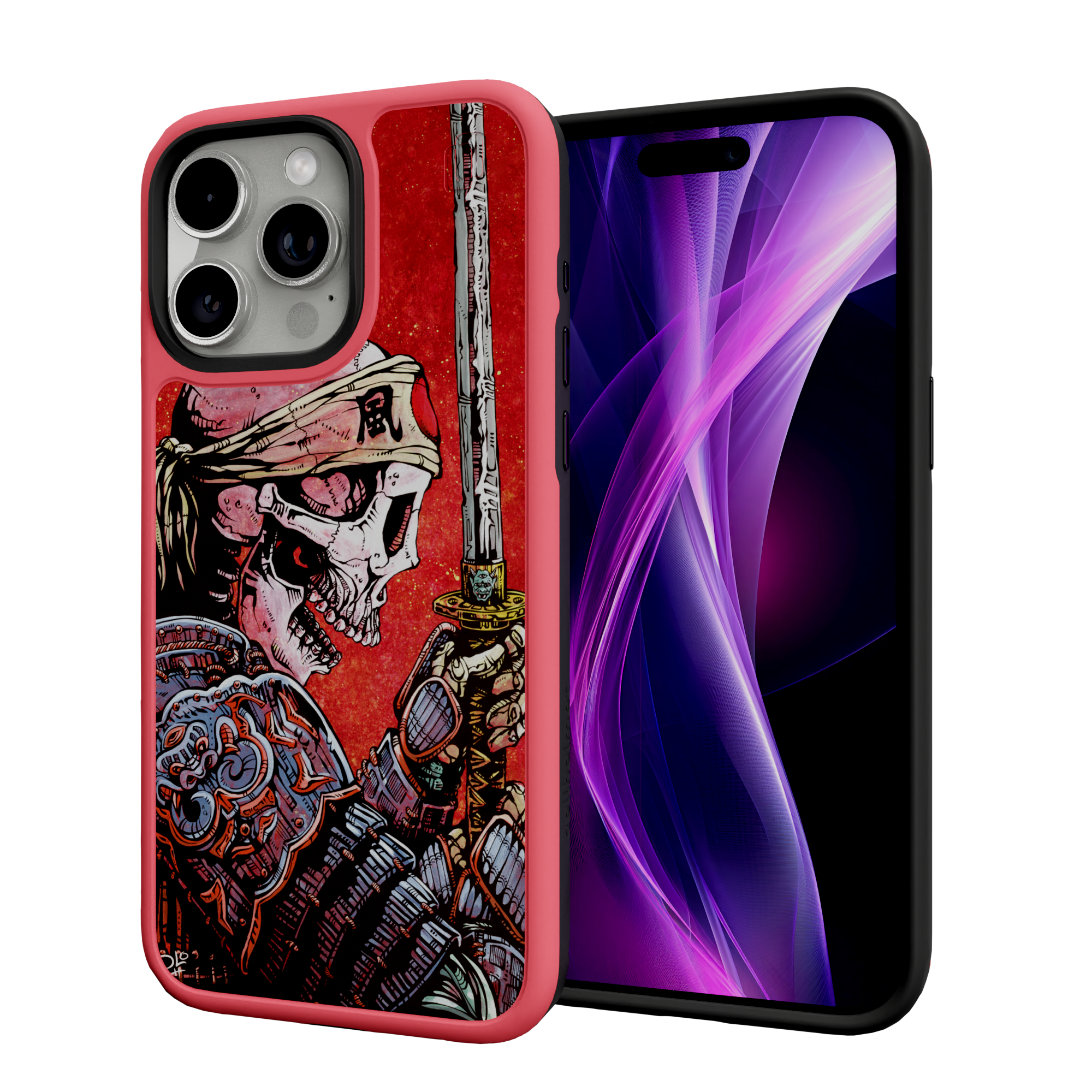 Honor by David Lozeau | iPhone 15 Series | Shock-Absorbent MagSafe® Case iPhone 15 Pro Max / Scarlet Red