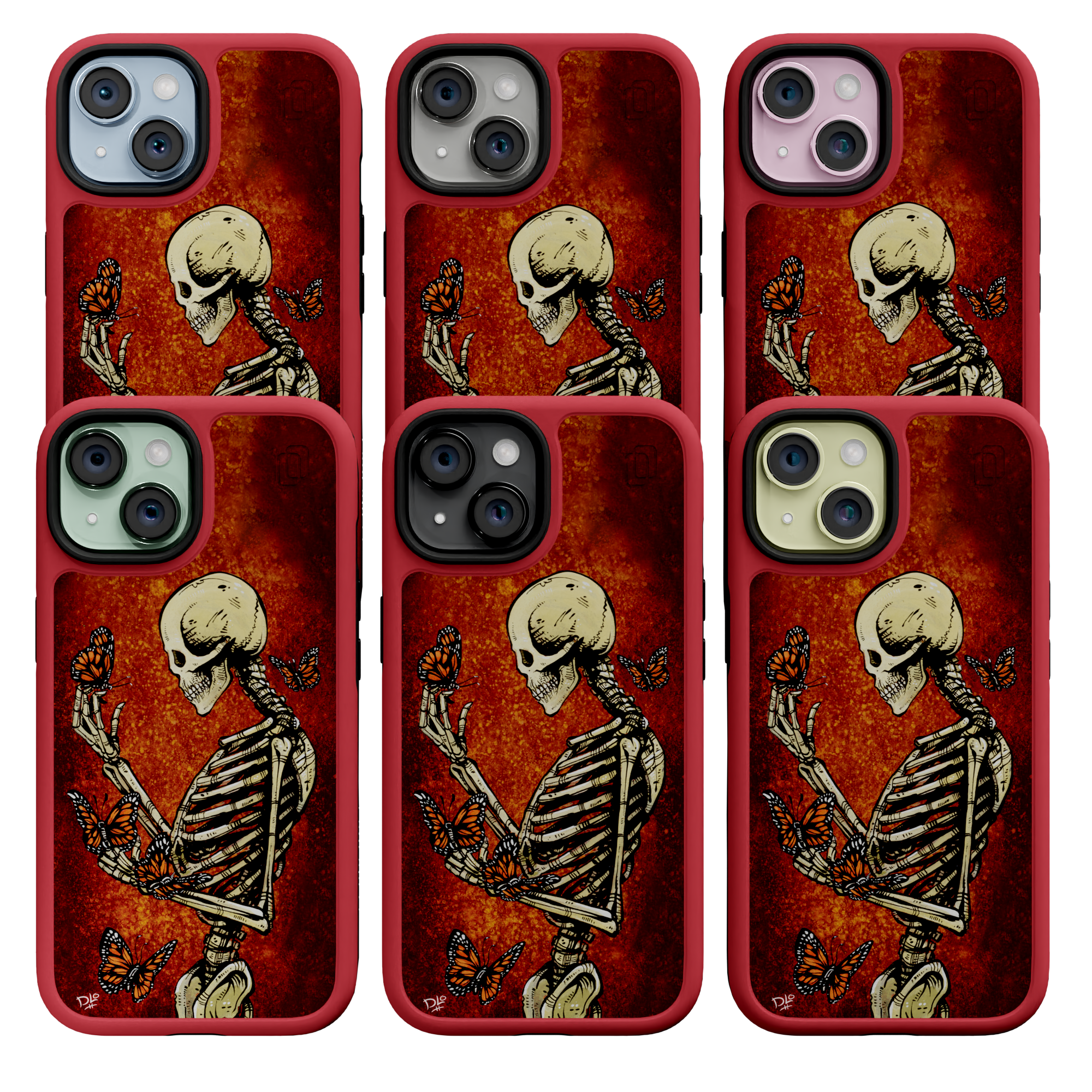 Metamorphosis by David Lozeau | iPhone 15 Series | Shock-Absorbent MagSafe® Case iPhone 15 Pro Max / Scarlet Red