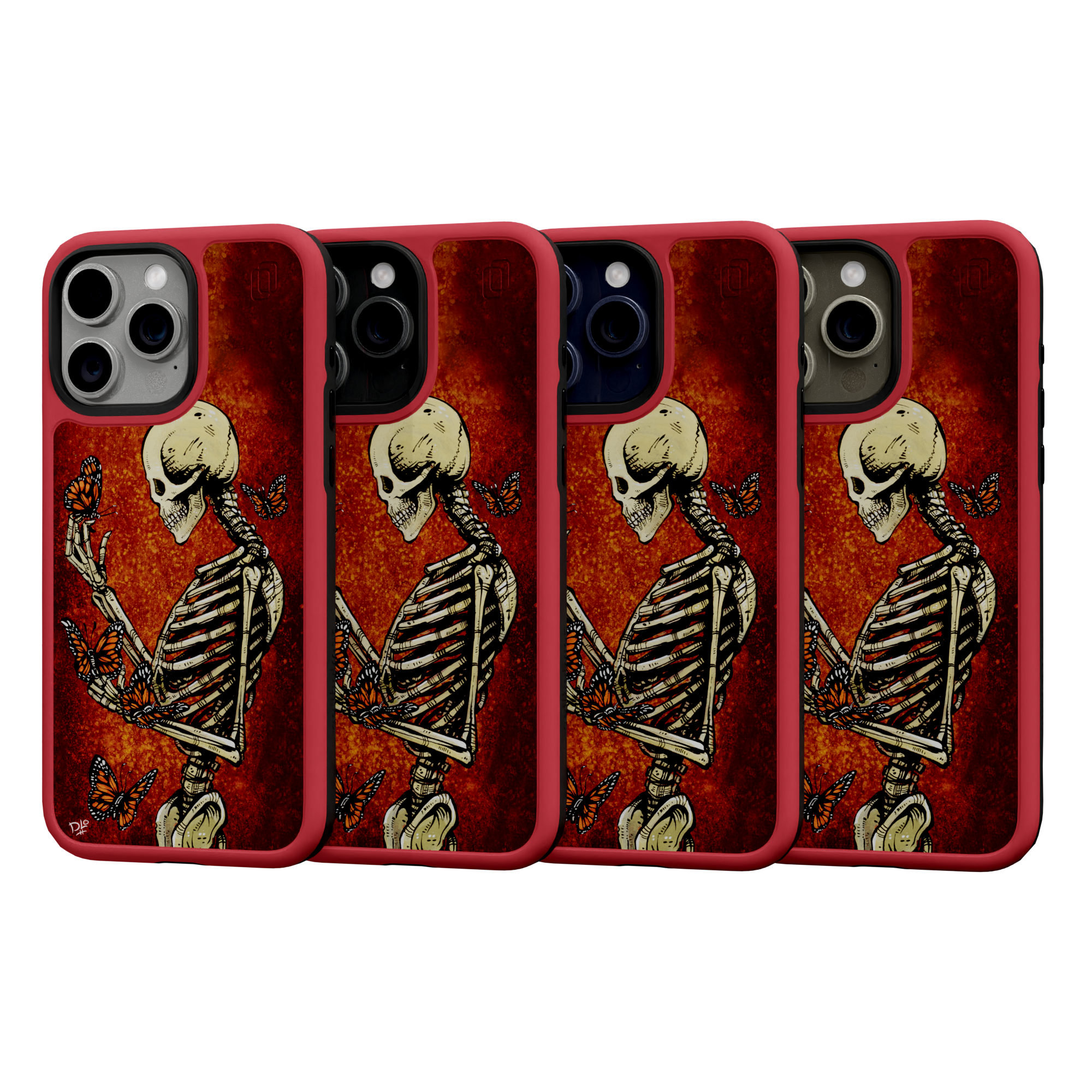 Metamorphosis by David Lozeau | iPhone 15 Series | Shock-Absorbent MagSafe® Case iPhone 15 Pro Max / Scarlet Red