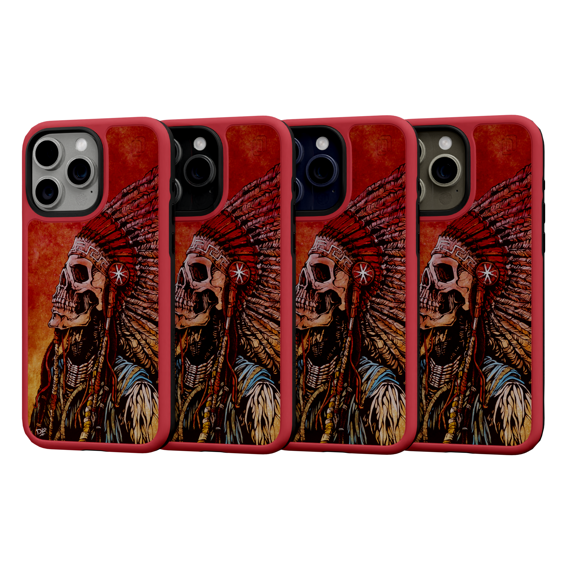 Spirit of a Nation by David Lozeau | iPhone 15 Series | Shock-Absorbent MagSafe® Case iPhone 15 Pro Max / Scarlet Red