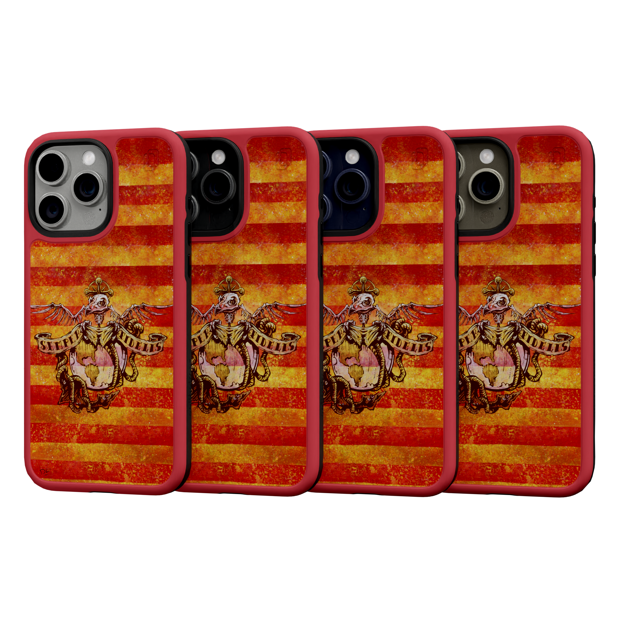 Semper Fidelis by David Lozeau | iPhone 15 Series | Shock-Absorbent MagSafe® Case iPhone 15 Pro Max / Scarlet Red