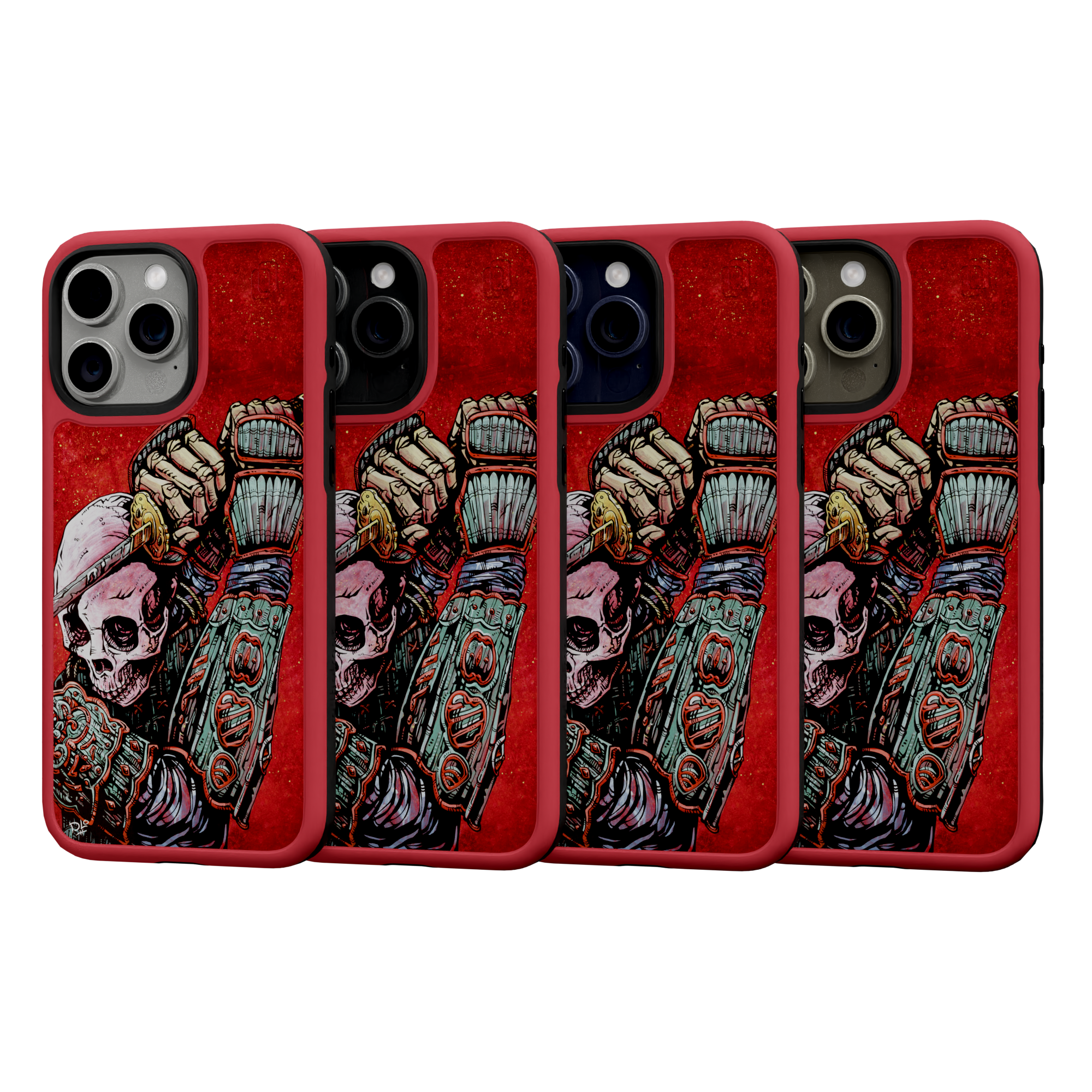 Strength by David Lozeau | iPhone 15 Series | Shock-Absorbent MagSafe® Case iPhone 15 Pro Max / Scarlet Red