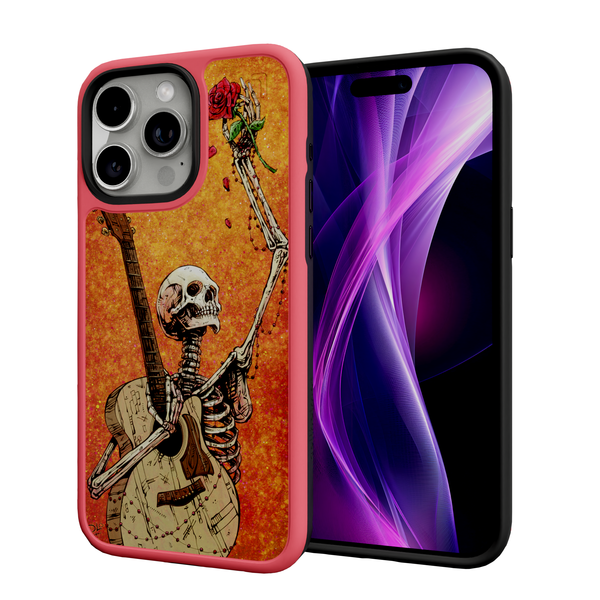 Until the Last Note by David Lozeau | iPhone 15 Series | Shock-Absorbent MagSafe® Case iPhone 15 Pro Max / Scarlet Red