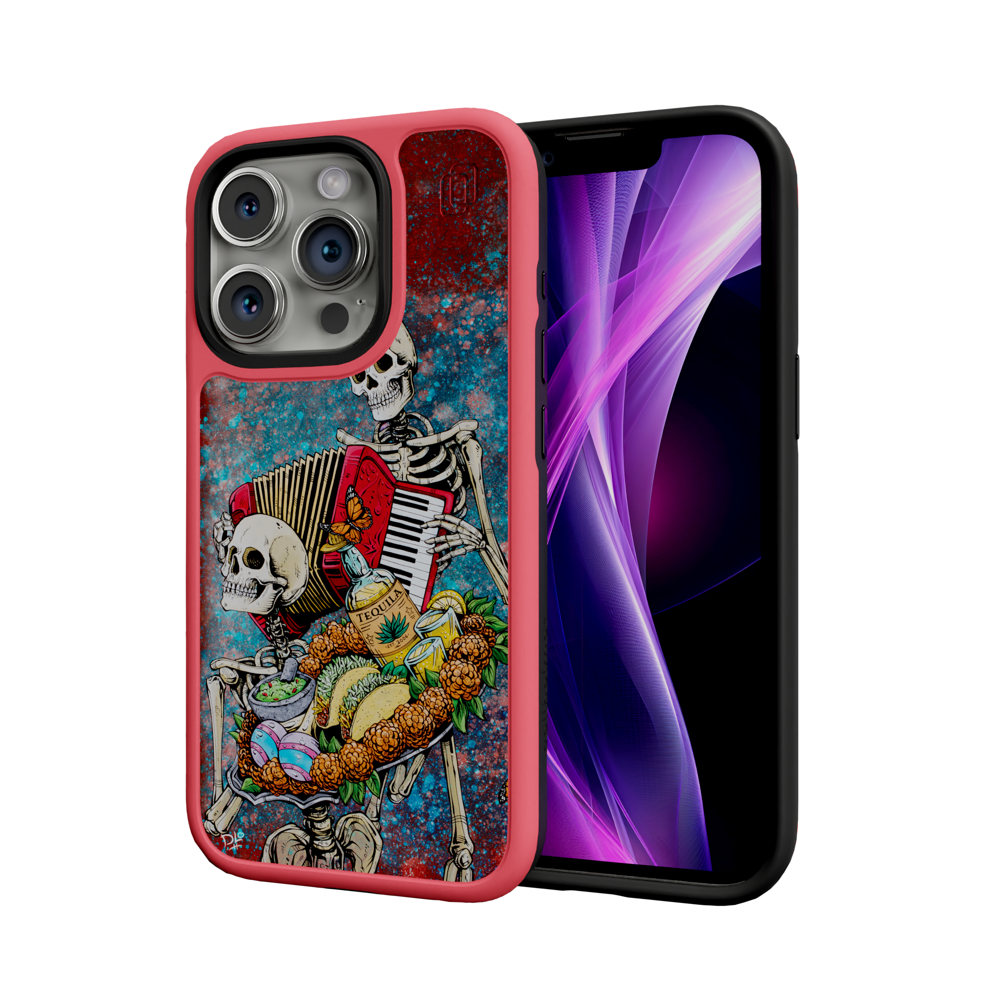 Bounty of Life by David Lozeau | iPhone 15 Series | Shock-Absorbent MagSafe® Case iPhone 15 Pro / Scarlet Red