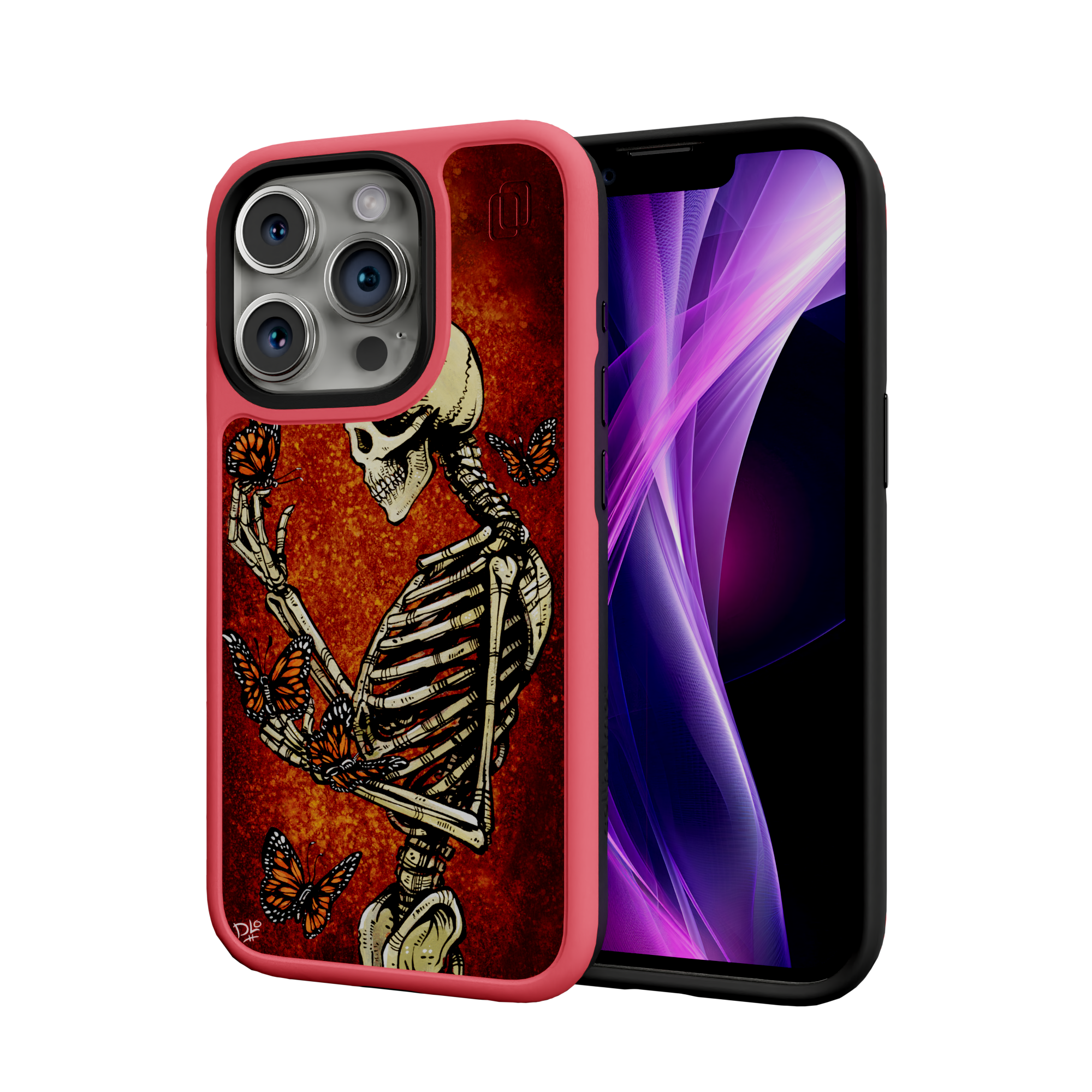 Metamorphosis by David Lozeau | iPhone 15 Series | Shock-Absorbent MagSafe® Case iPhone 15 Pro / Scarlet Red