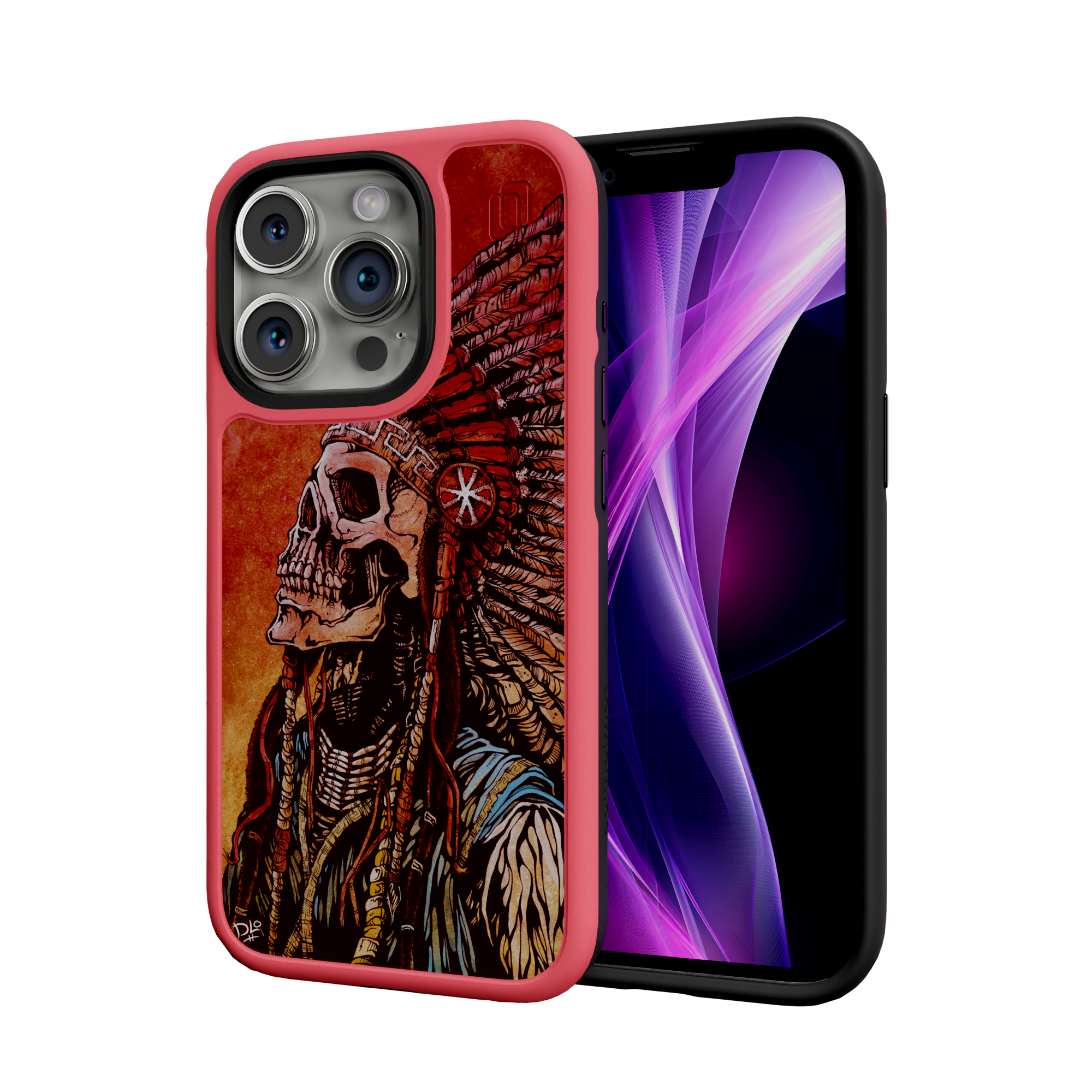 Spirit of a Nation by David Lozeau | iPhone 15 Series | Shock-Absorbent MagSafe® Case iPhone 15 Pro / Scarlet Red