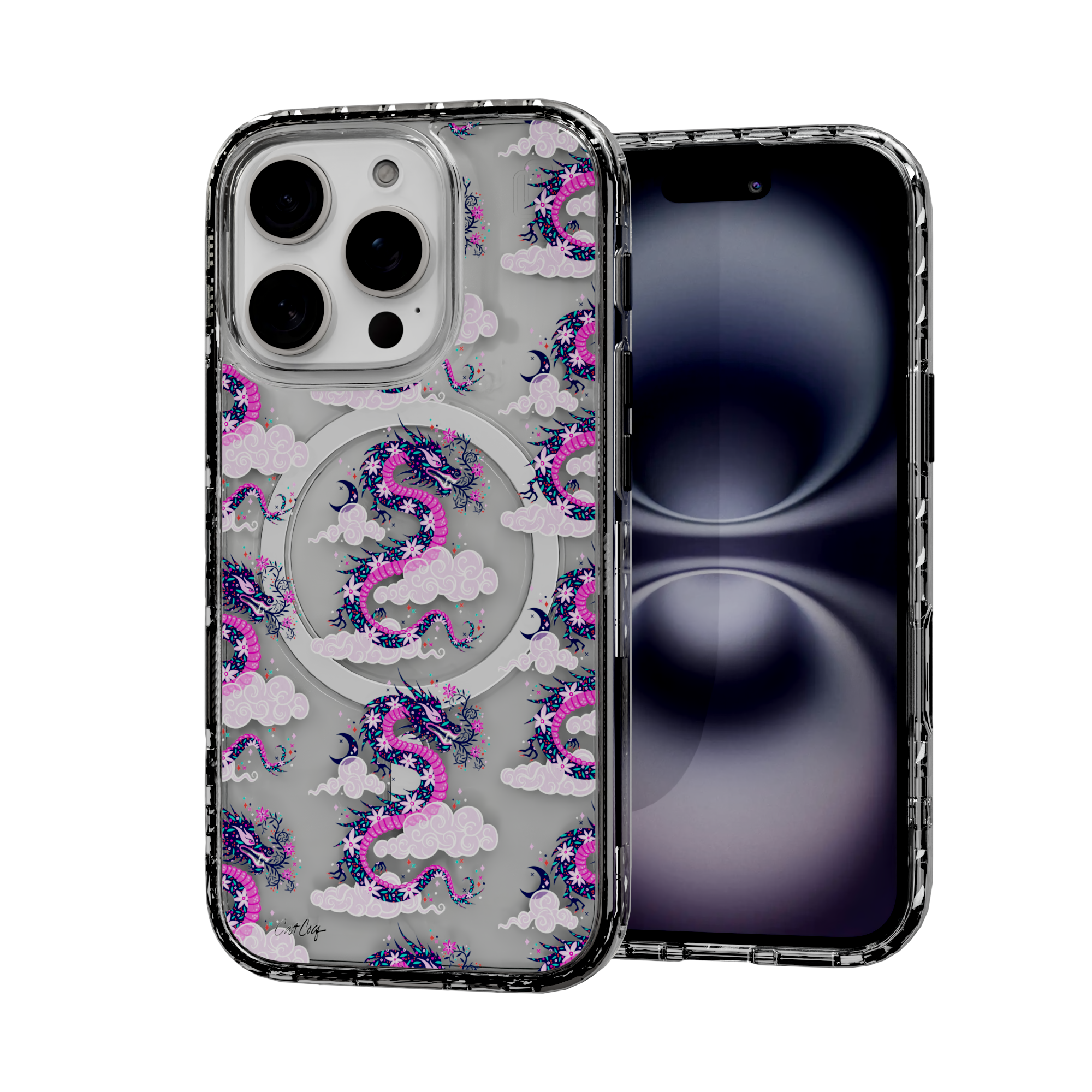 Dream Dragon by CatCoq | iPhone 16 Series |  MagSafe® Case iPhone 16 Pro / Crystal Clear