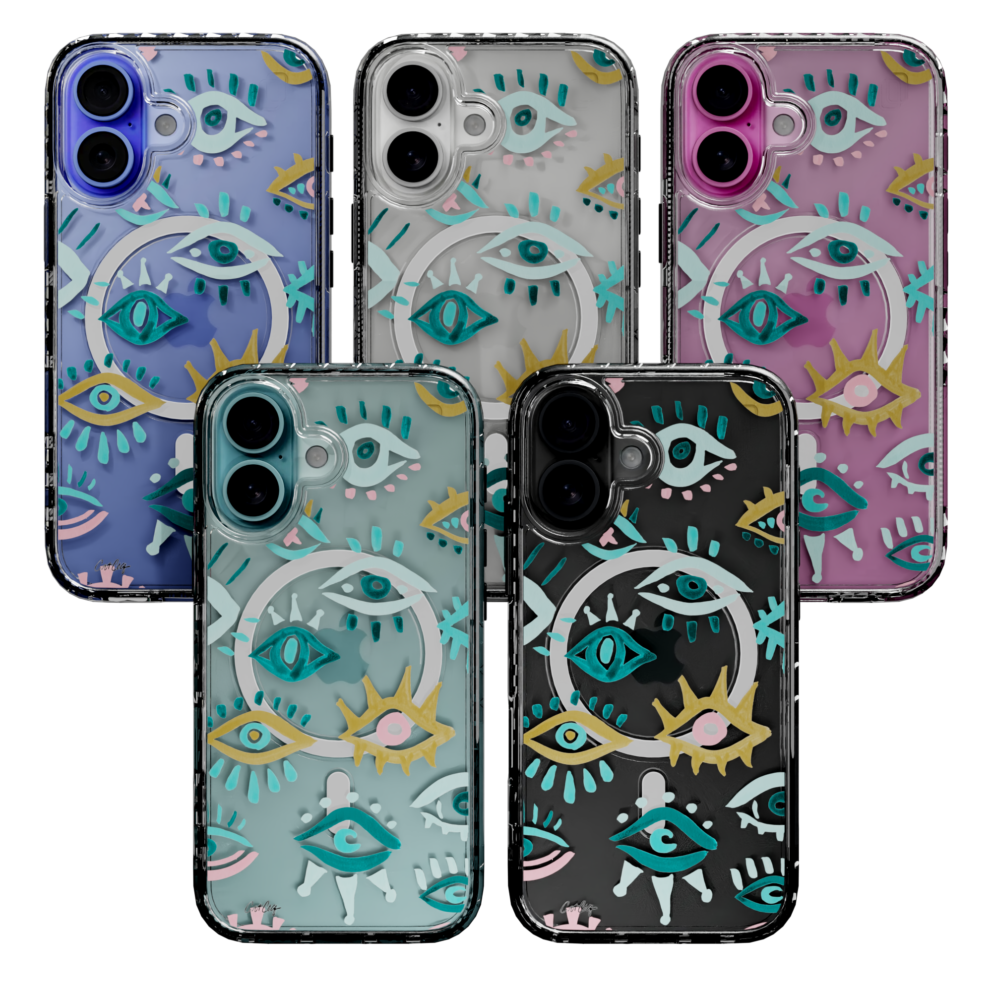 Mystic Eyes by CatCoq | iPhone 16 Series |  MagSafe® Case iPhone 16 Pro Max / Crystal Clear