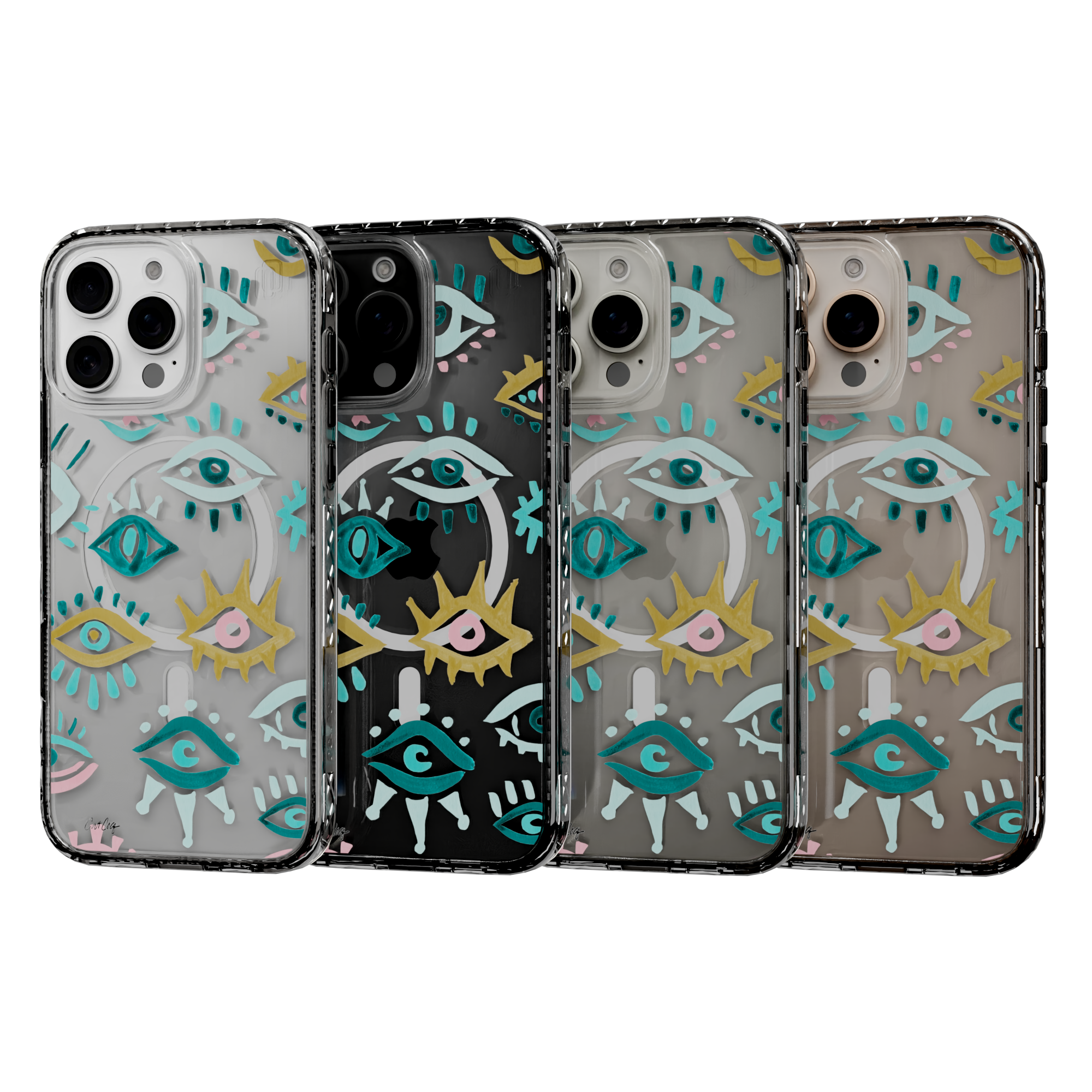 Mystic Eyes by CatCoq | iPhone 16 Series |  MagSafe® Case iPhone 16 Pro Max / Crystal Clear