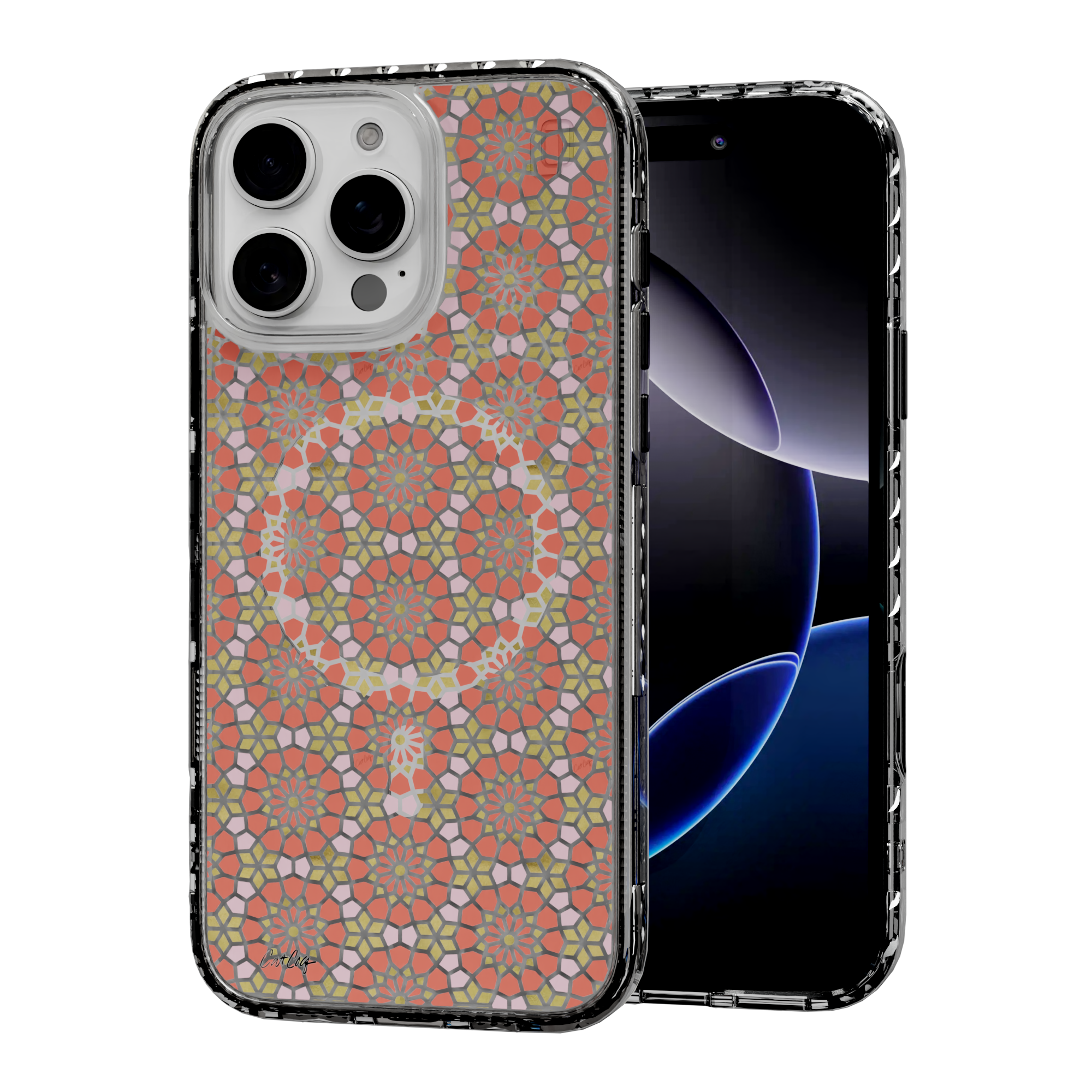 Persian Coral by CatCoq | iPhone 16 Series |  MagSafe® Case iPhone 16 Pro Max / Crystal Clear