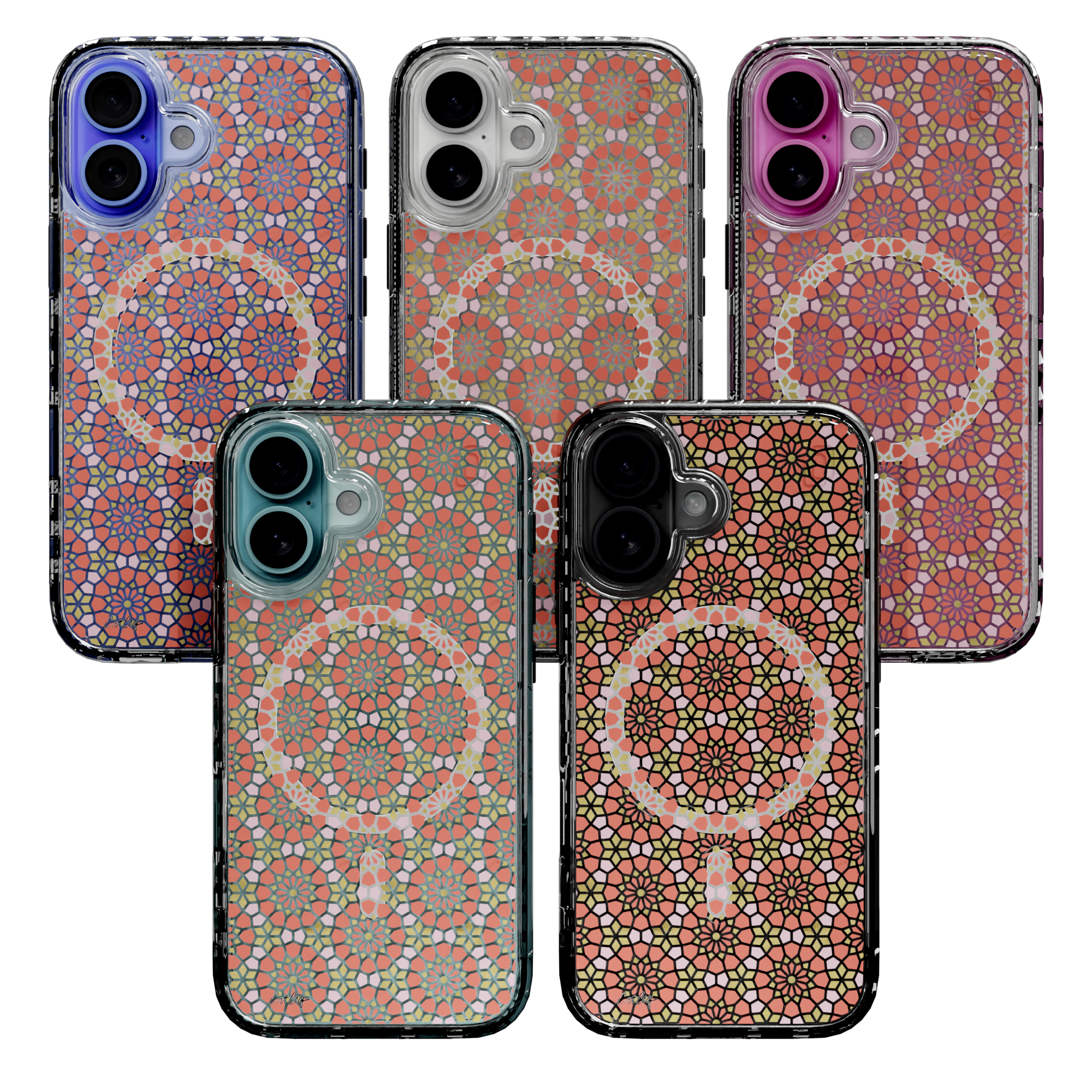 Persian Coral by CatCoq | iPhone 16 Series |  MagSafe® Case iPhone 16 Pro Max / Crystal Clear