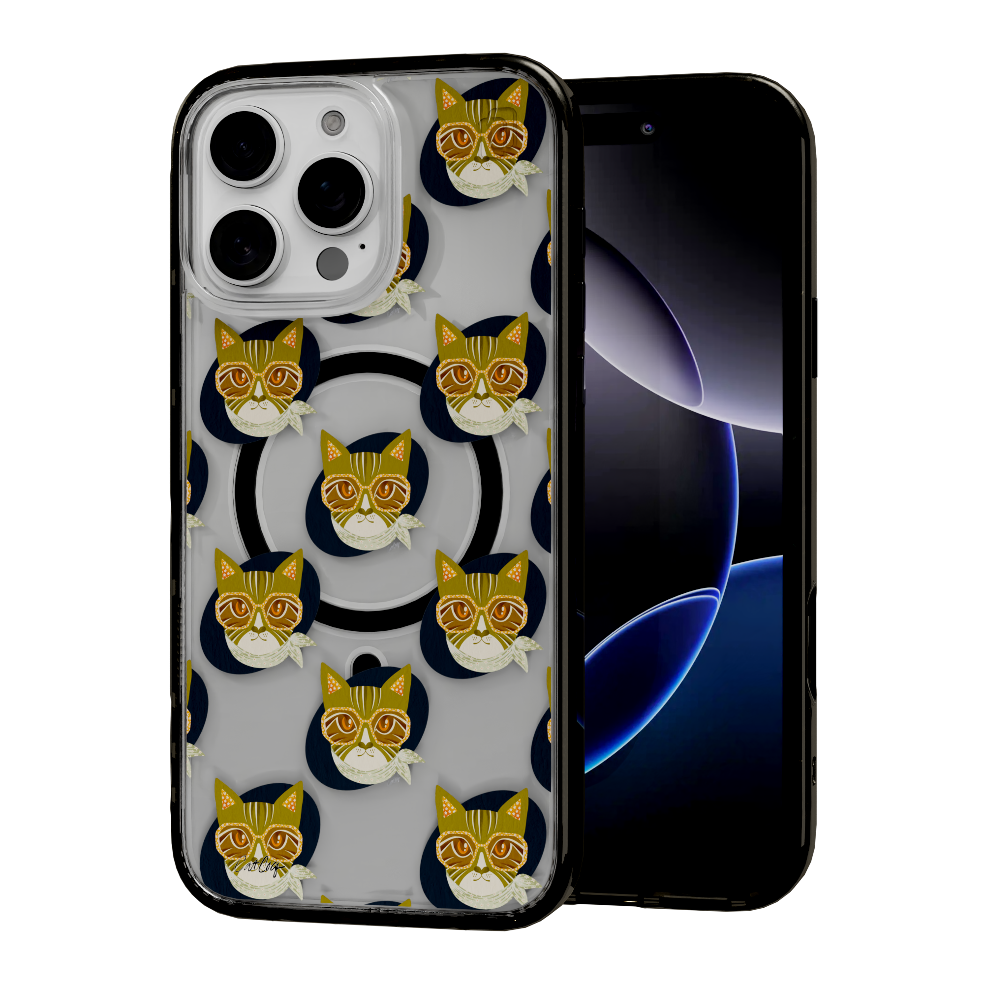 Cattitude by CatCoq | iPhone 16 Series |  MagSafe® Case iPhone 16 Pro Max / Onyx Black