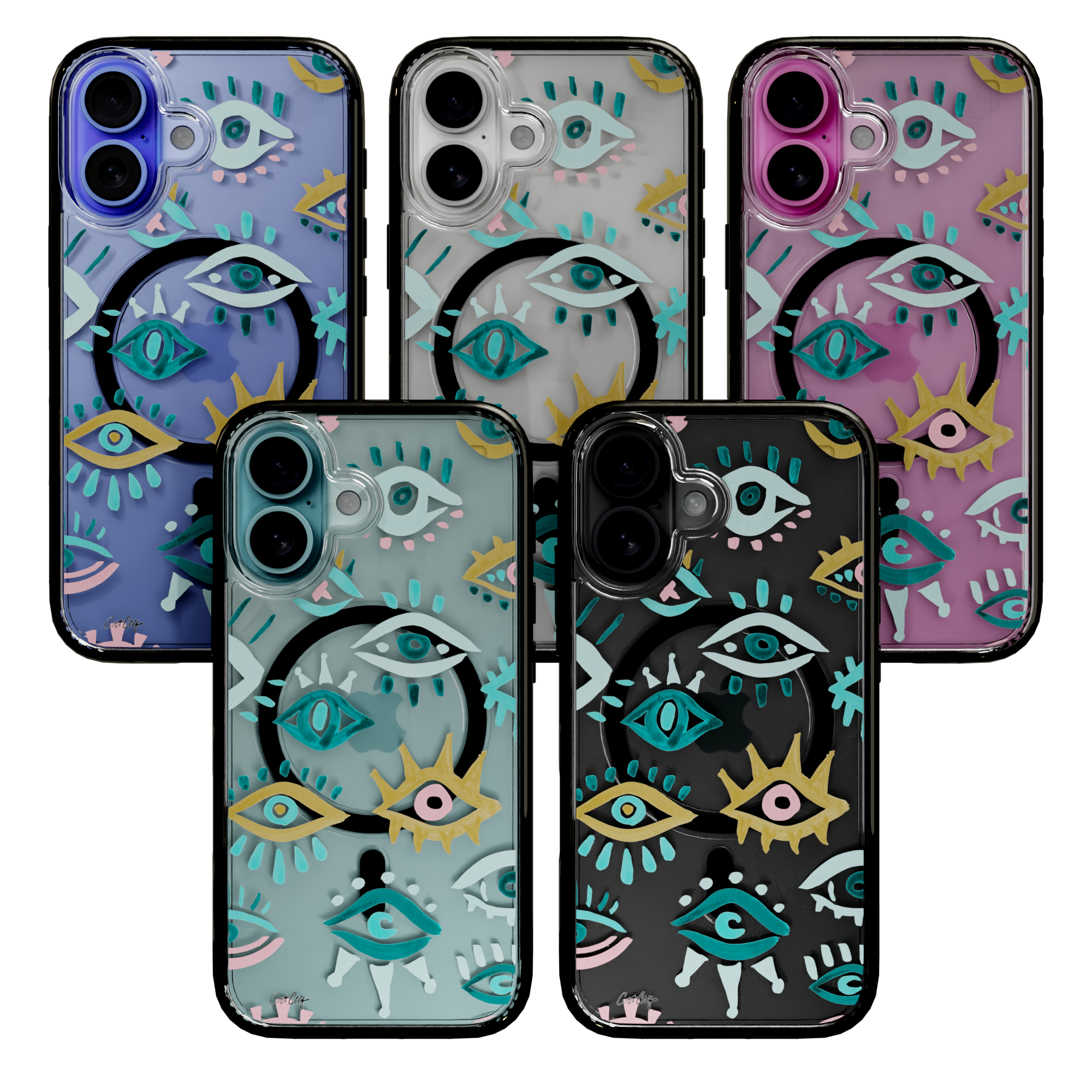 Mystic Eyes by CatCoq | iPhone 16 Series |  MagSafe® Case iPhone 16 Pro Max / Onyx Black