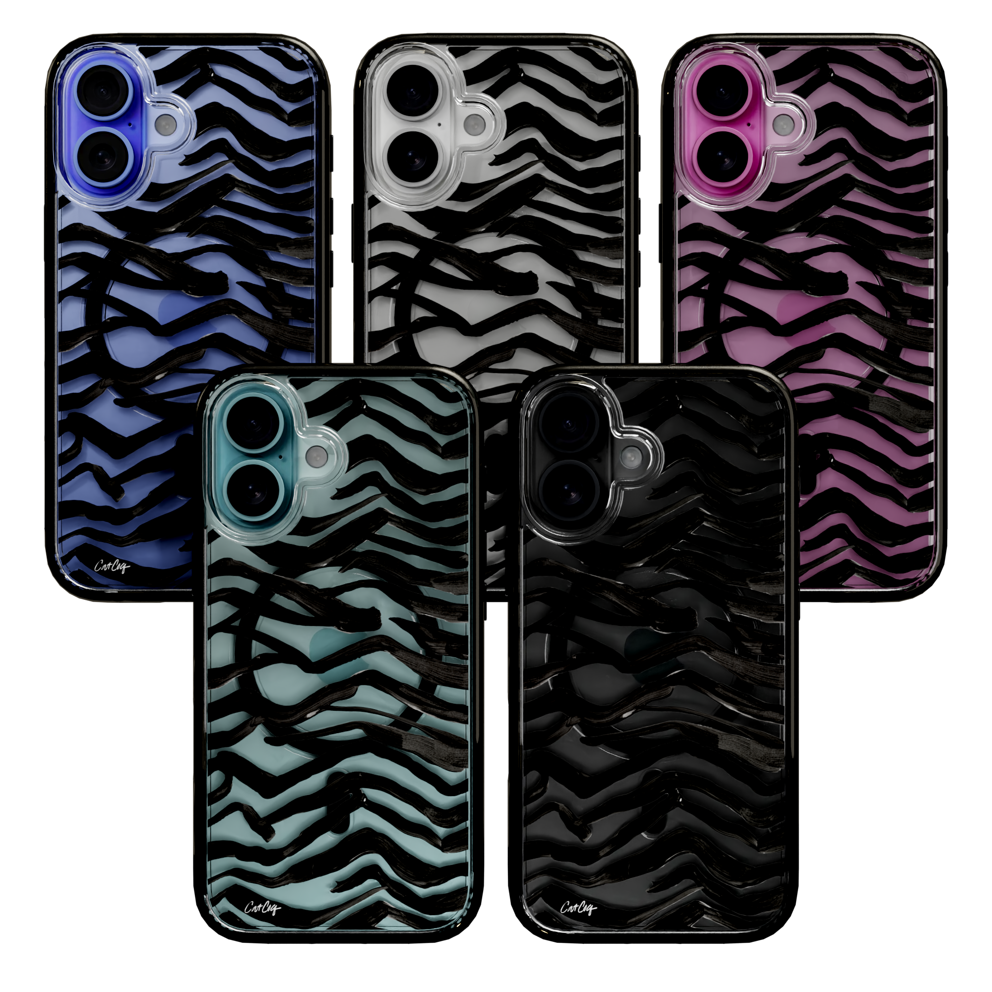 Zebra Black by CatCoq | iPhone 16 Series |  MagSafe® Case iPhone 16 Pro Max / Onyx Black