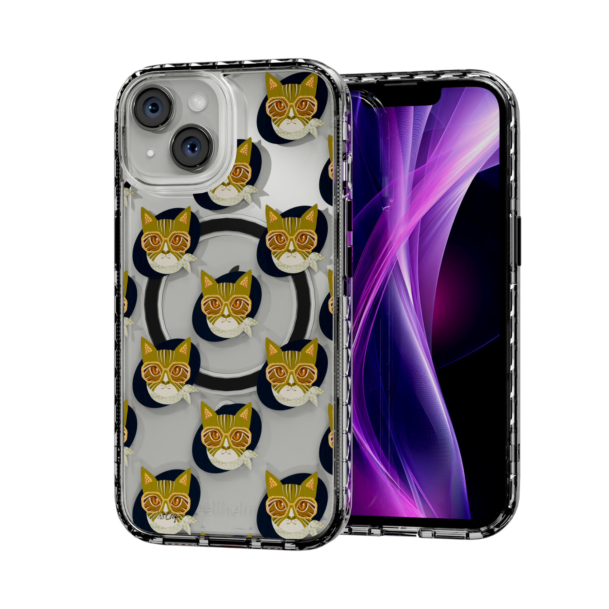 Cattitude by CatCoq | iPhone 14 Series |  MagSafe® Case iPhone 14 / Crystal Clear