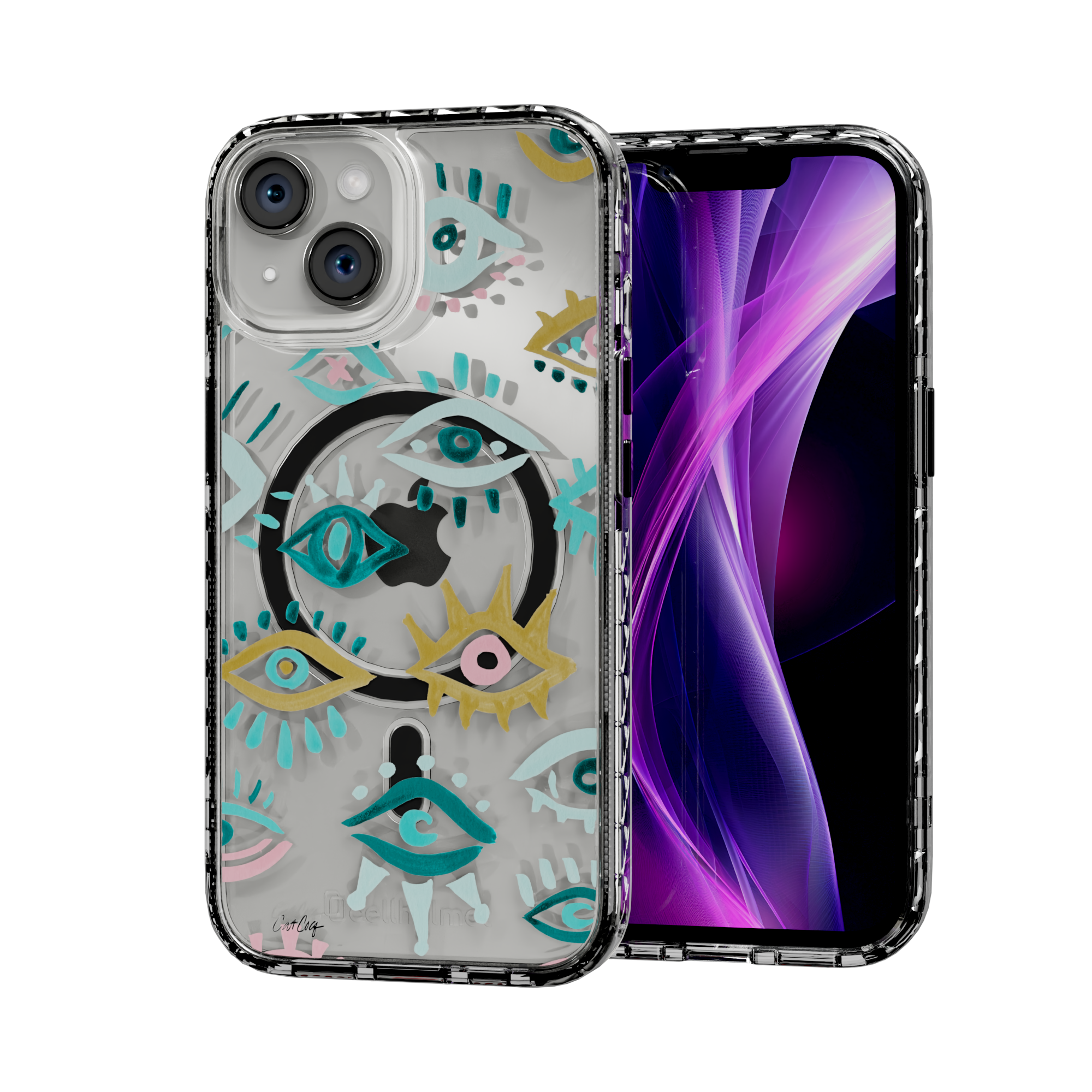 Mystic Eyes by CatCoq | iPhone 14 Series |  MagSafe® Case iPhone 14 / Crystal Clear