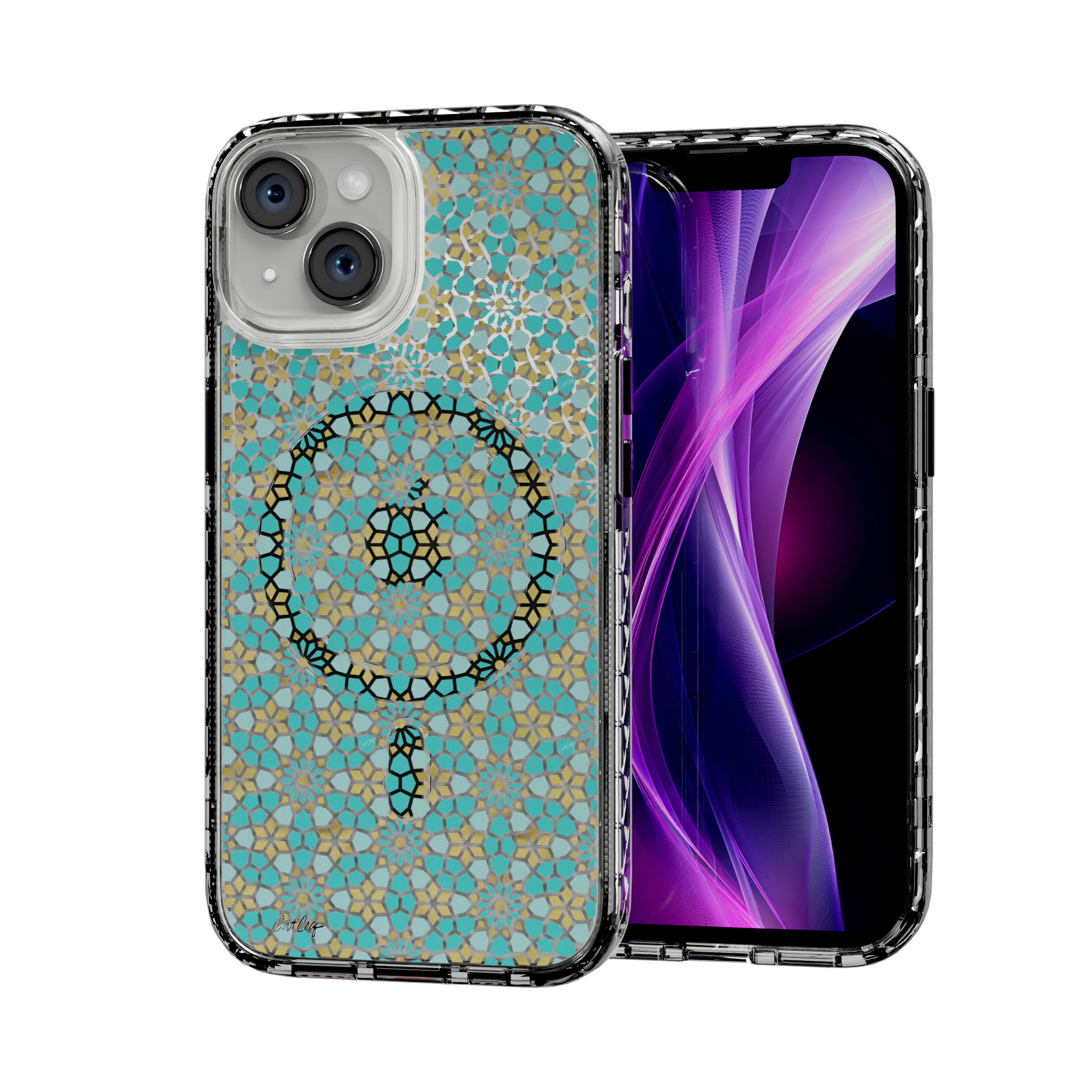 Persian Mint by CatCoq | iPhone 14 Series |  MagSafe® Case iPhone 14 / Crystal Clear