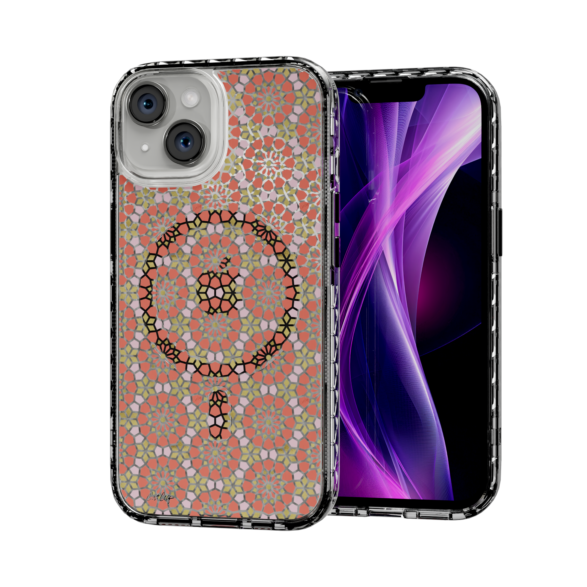 Persian Coral by CatCoq | iPhone 14 Series |  MagSafe® Case iPhone 14 / Crystal Clear