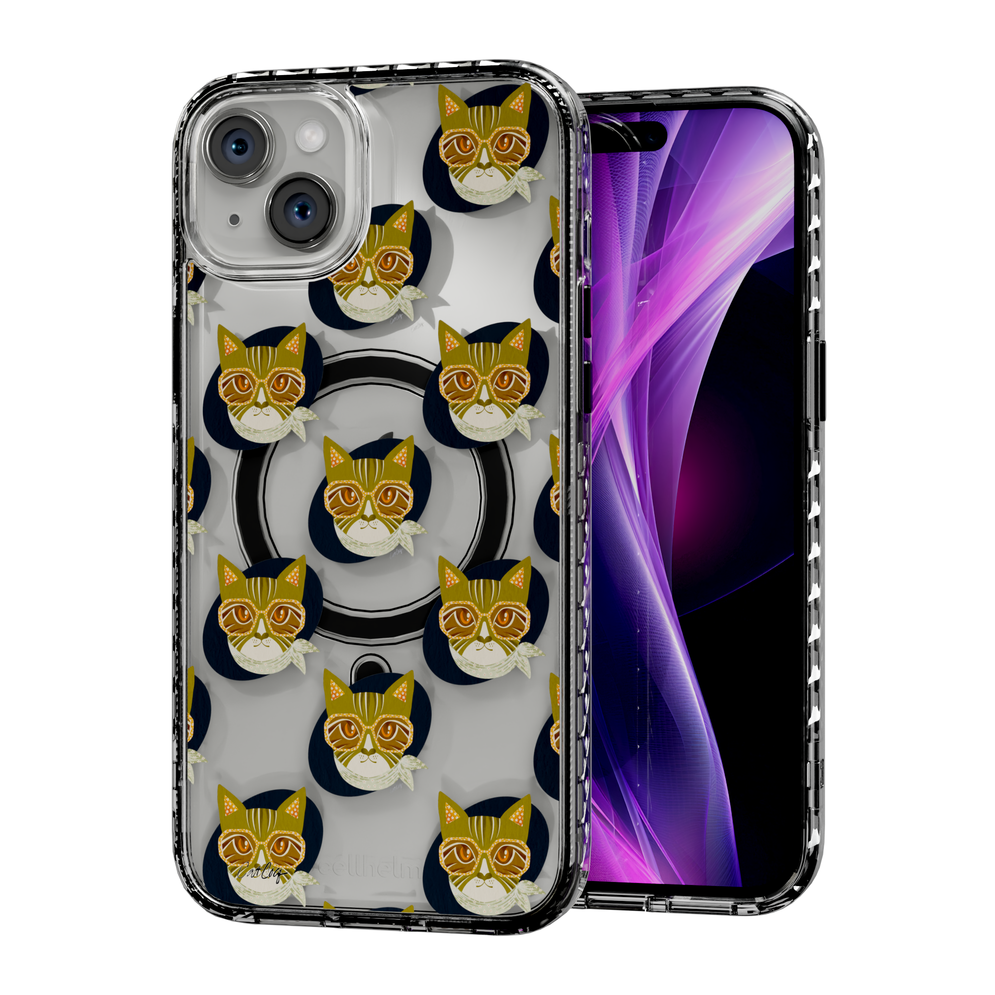 Cattitude by CatCoq | iPhone 14 Series |  MagSafe® Case iPhone 14 Plus / Crystal Clear