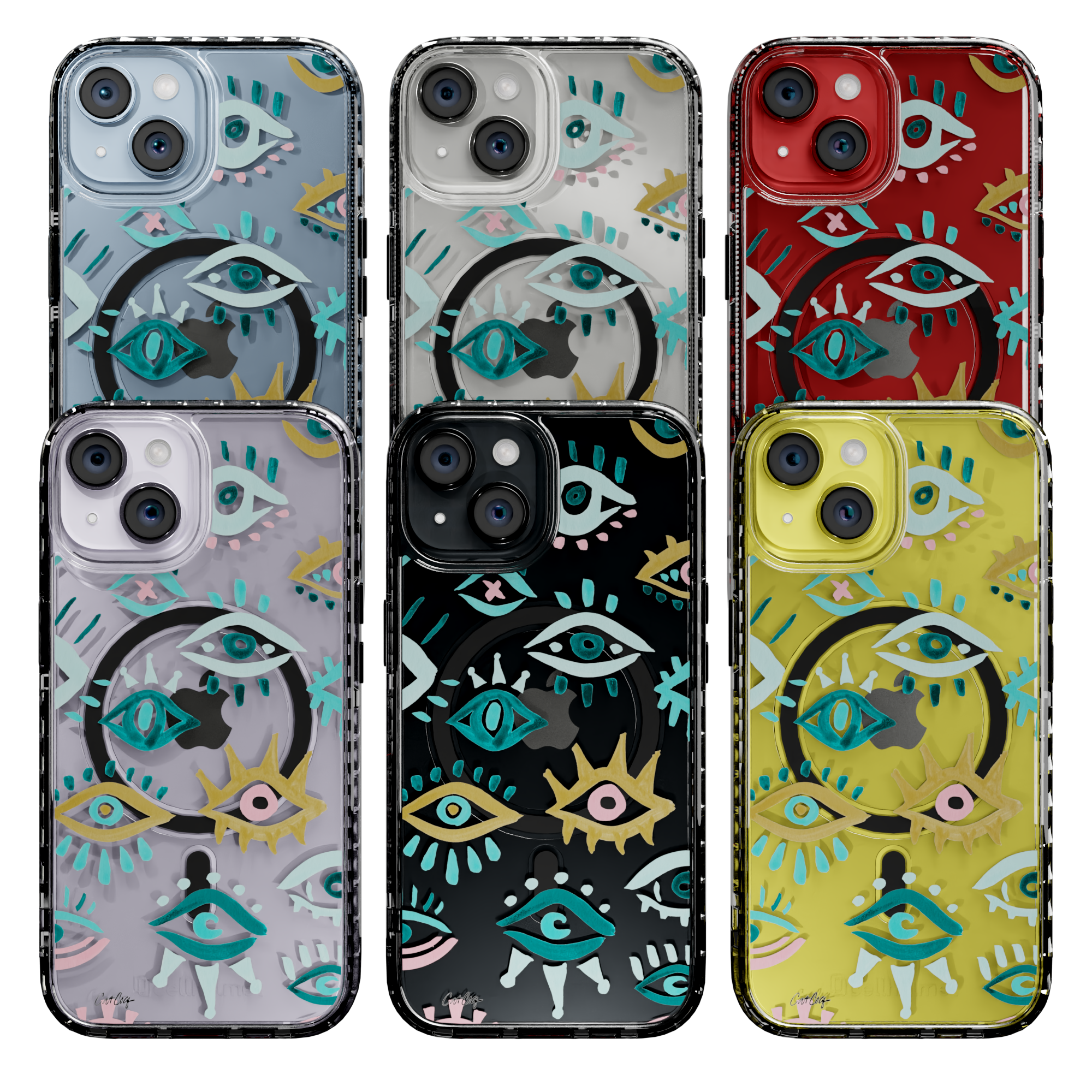 Mystic Eyes by CatCoq | iPhone 14 Series |  MagSafe® Case iPhone 14 Pro Max / Crystal Clear