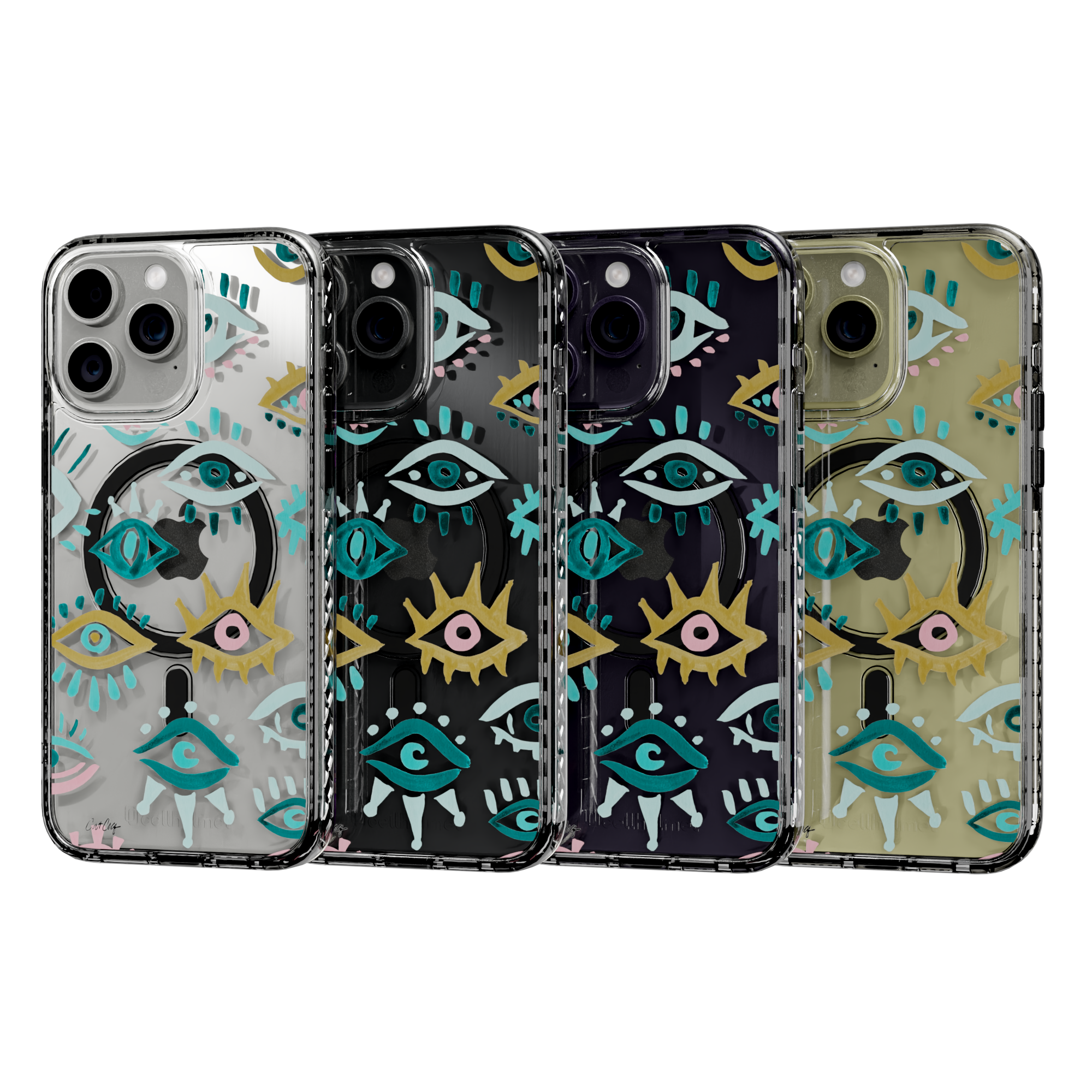 Mystic Eyes by CatCoq | iPhone 14 Series |  MagSafe® Case iPhone 14 Pro Max / Crystal Clear