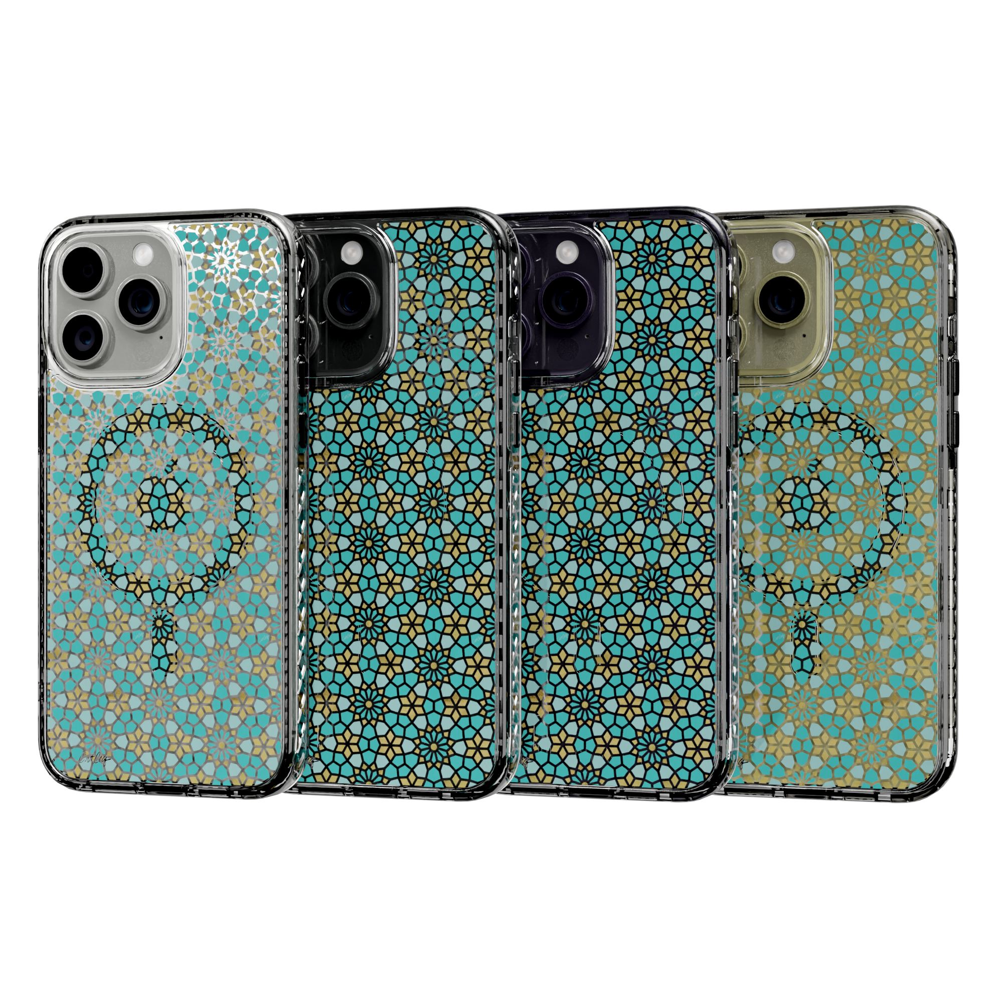 Persian Mint by CatCoq | iPhone 14 Series |  MagSafe® Case iPhone 14 Pro Max / Crystal Clear