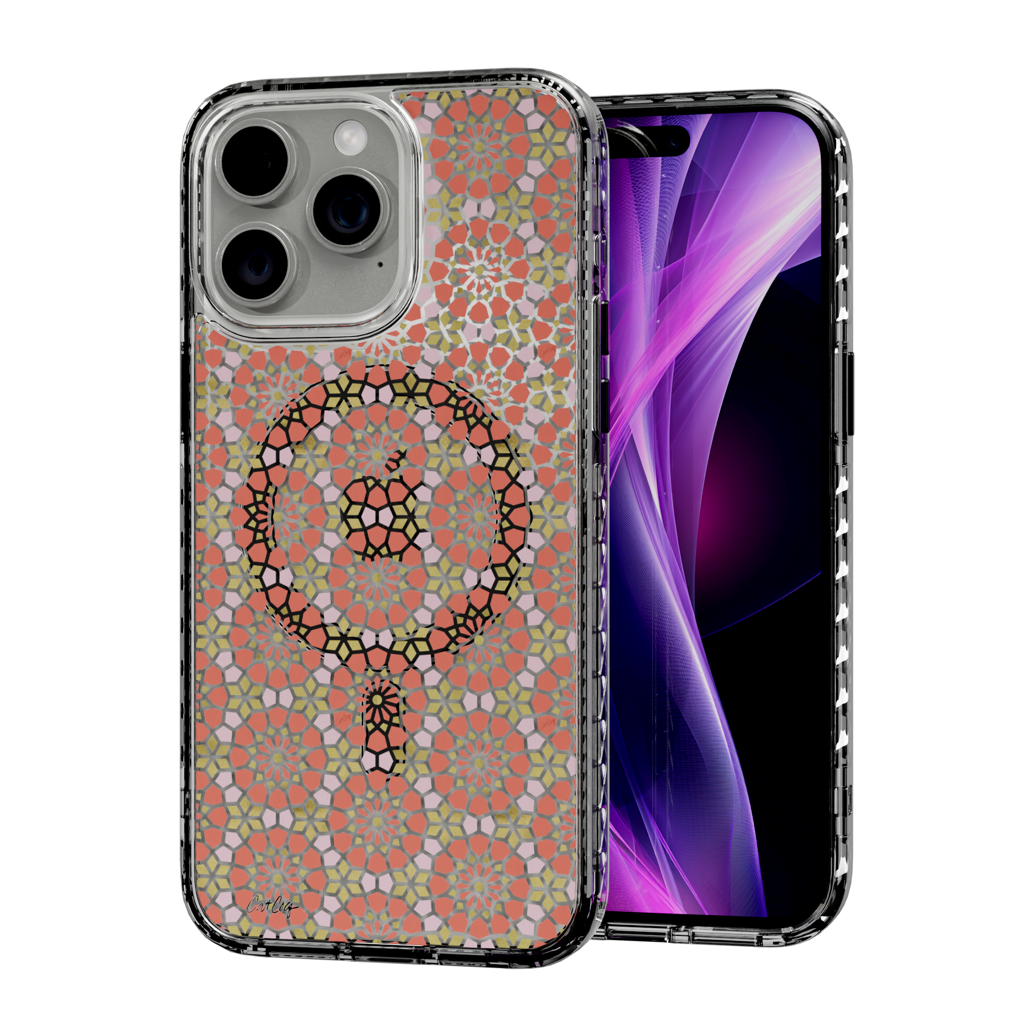 Persian Coral by CatCoq | iPhone 14 Series |  MagSafe® Case iPhone 14 Pro Max / Crystal Clear