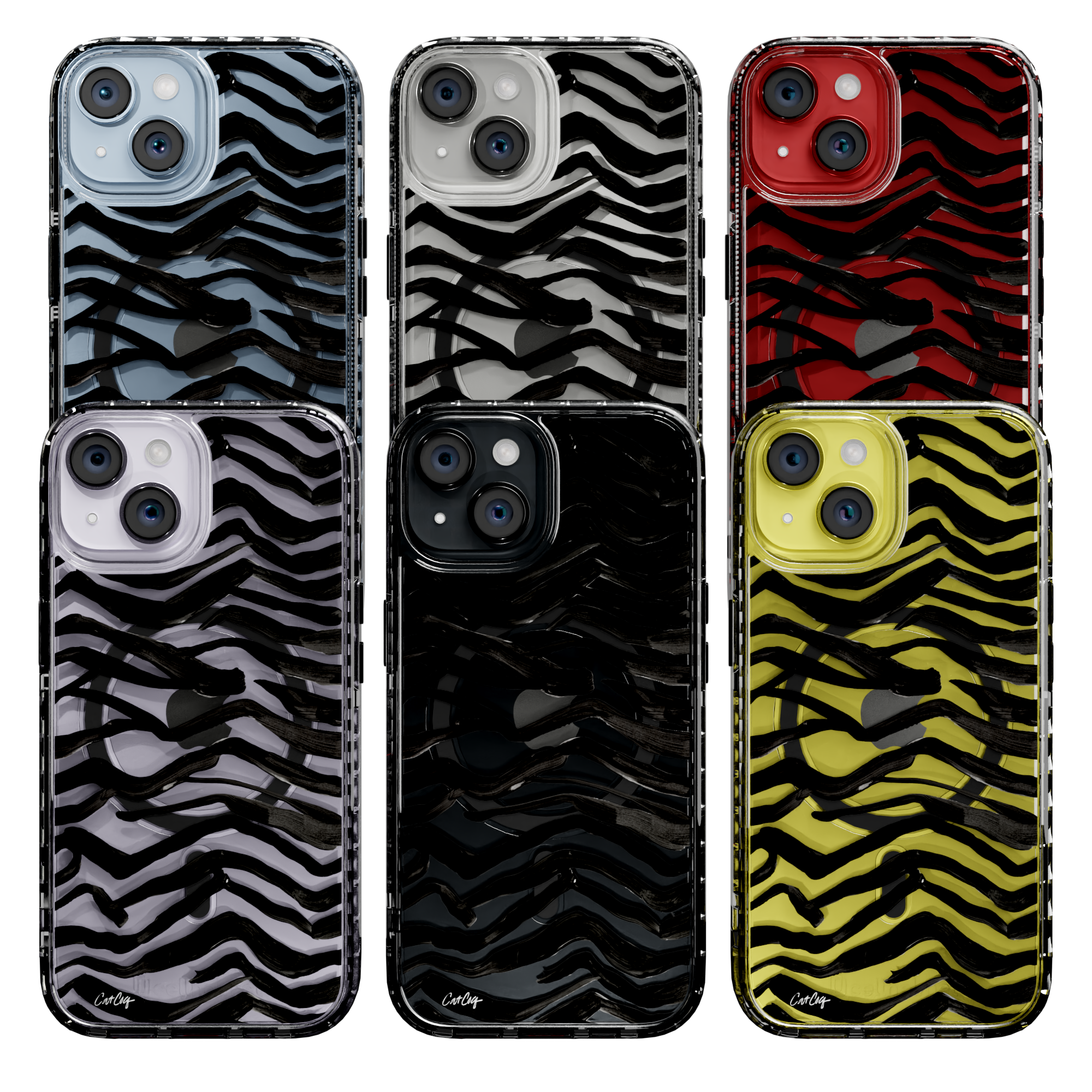 Zebra Black by CatCoq | iPhone 14 Series |  MagSafe® Case iPhone 14 Pro Max / Crystal Clear