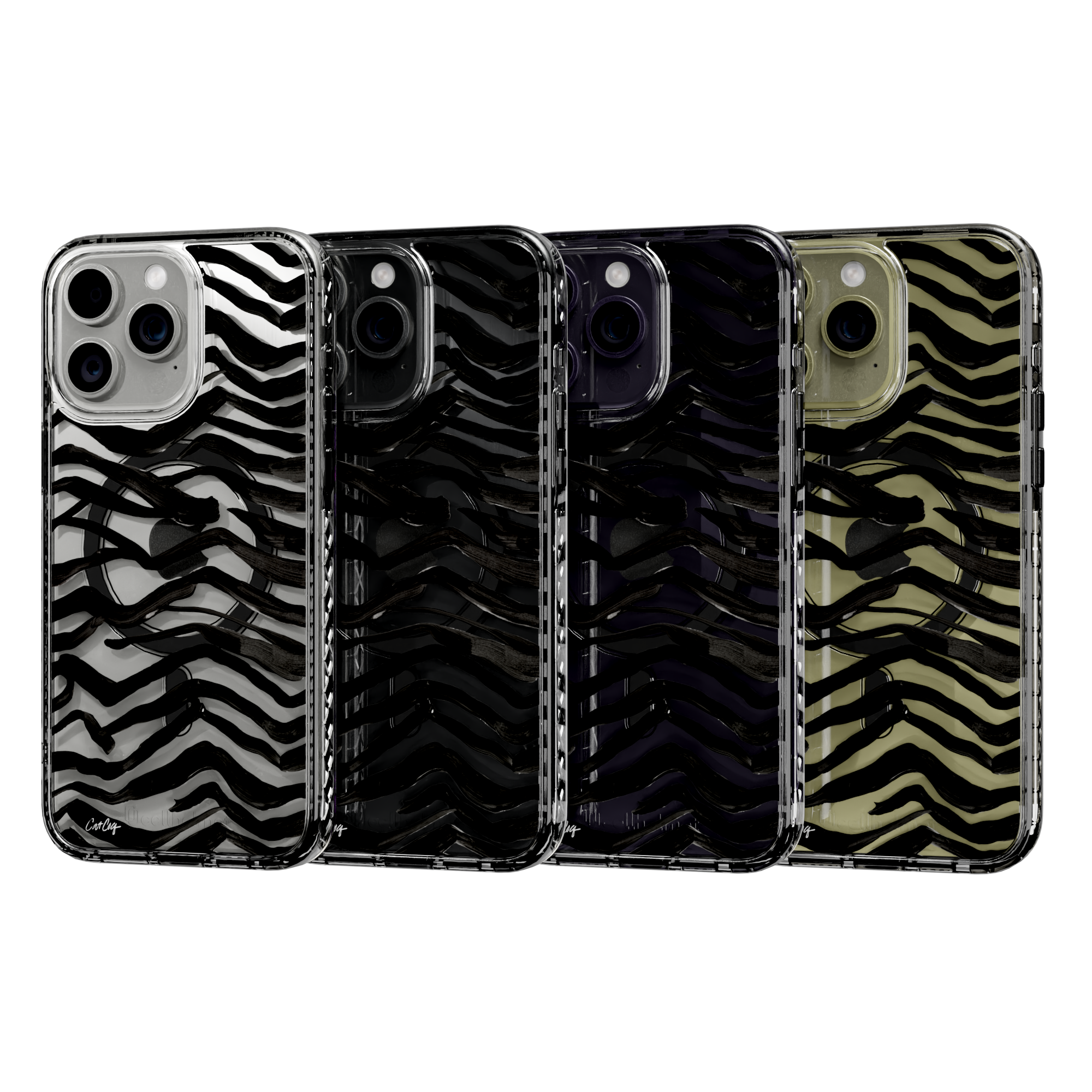 Zebra Black by CatCoq | iPhone 14 Series |  MagSafe® Case iPhone 14 Pro Max / Crystal Clear