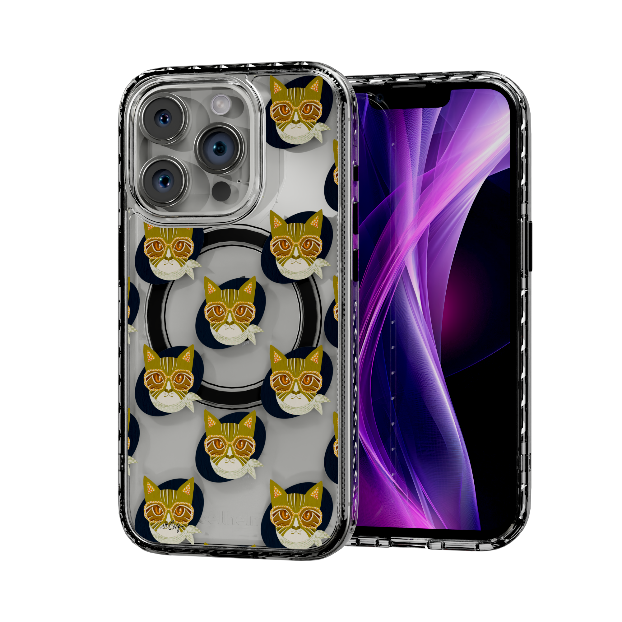 Cattitude by CatCoq | iPhone 14 Series |  MagSafe® Case iPhone 14 Pro / Crystal Clear