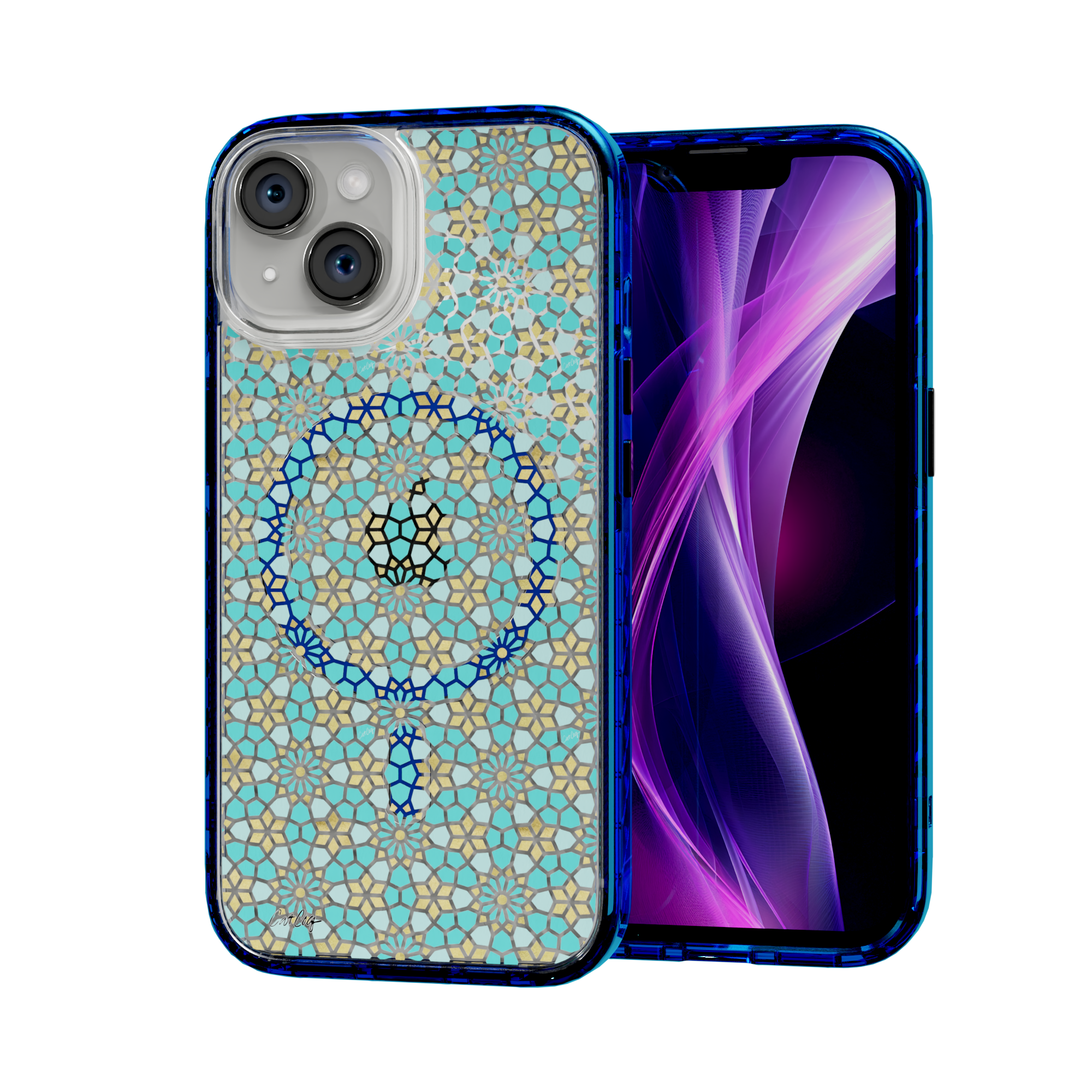 Persian Mint by CatCoq | iPhone 15 Series |  MagSafe® Case iPhone 15 / Bermuda Blue