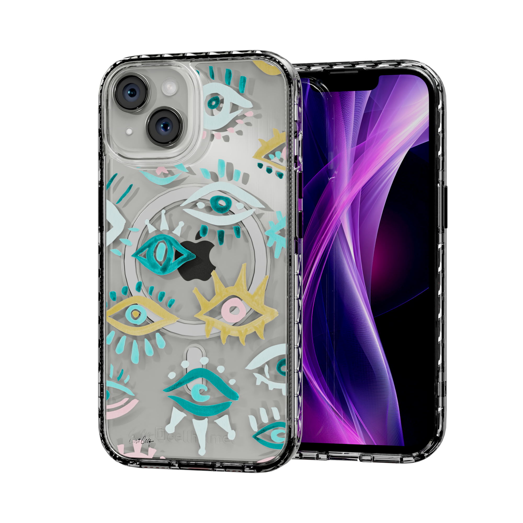 Mystic Eyes by CatCoq | iPhone 15 Series |  MagSafe® Case iPhone 15 / Crystal Clear