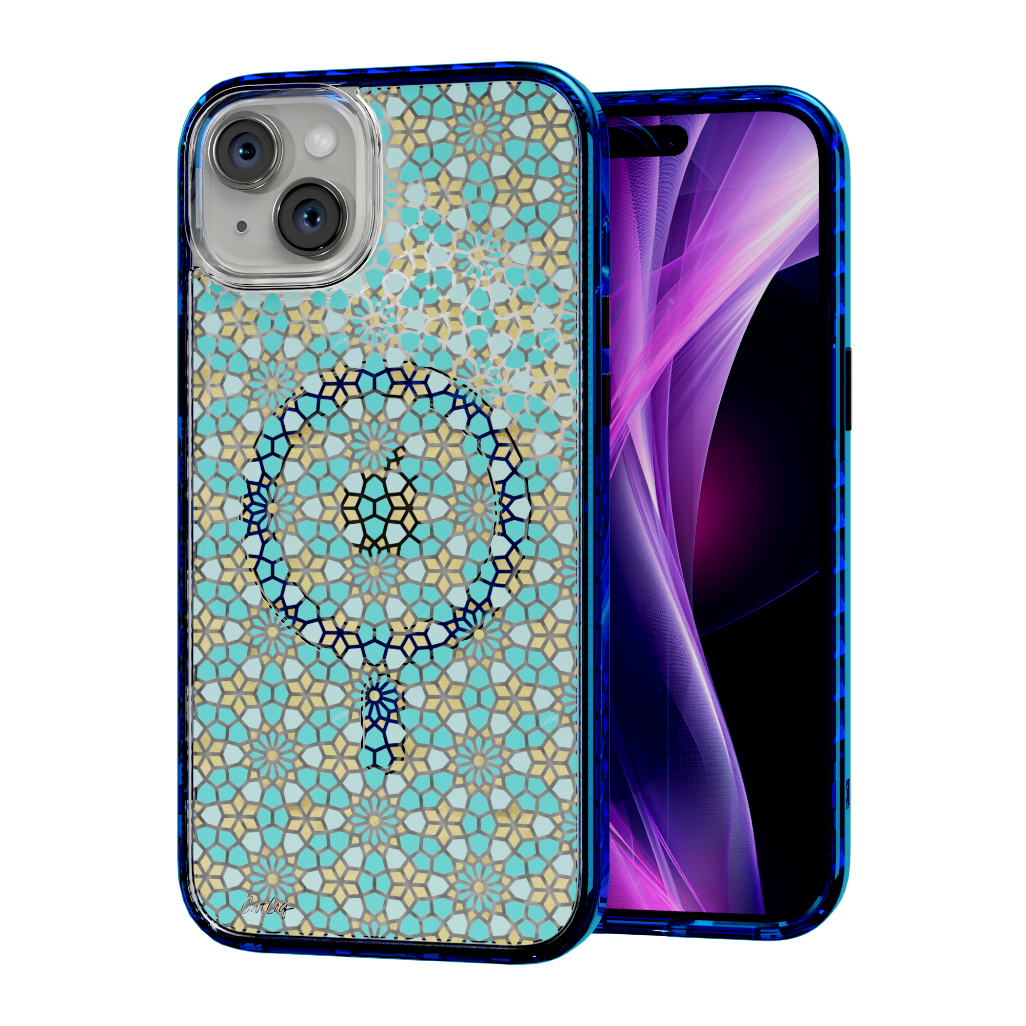 Persian Mint by CatCoq | iPhone 15 Series |  MagSafe® Case iPhone 15 Plus / Bermuda Blue