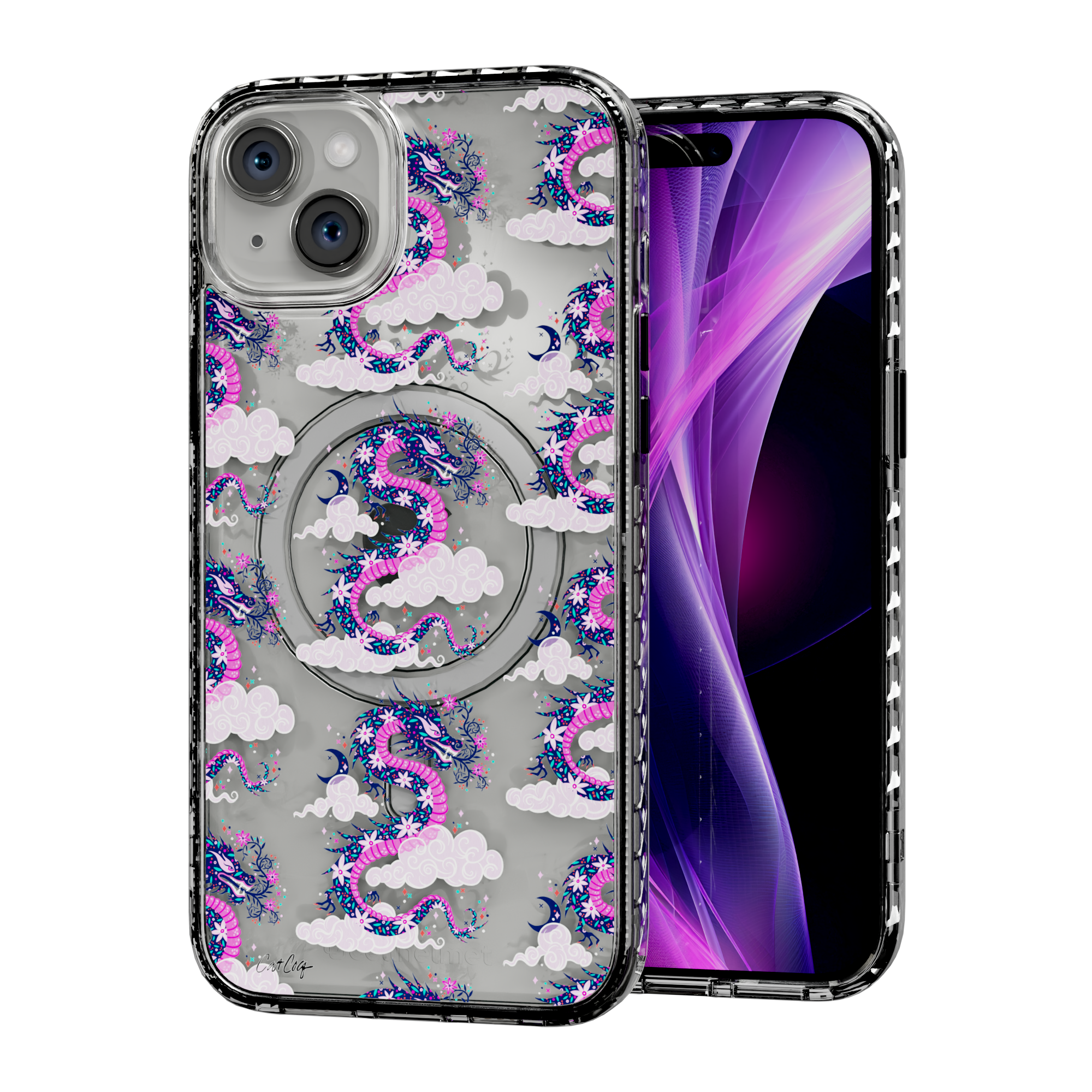 Dream Dragon by CatCoq | iPhone 15 Series |  MagSafe® Case iPhone 15 Plus / Crystal Clear