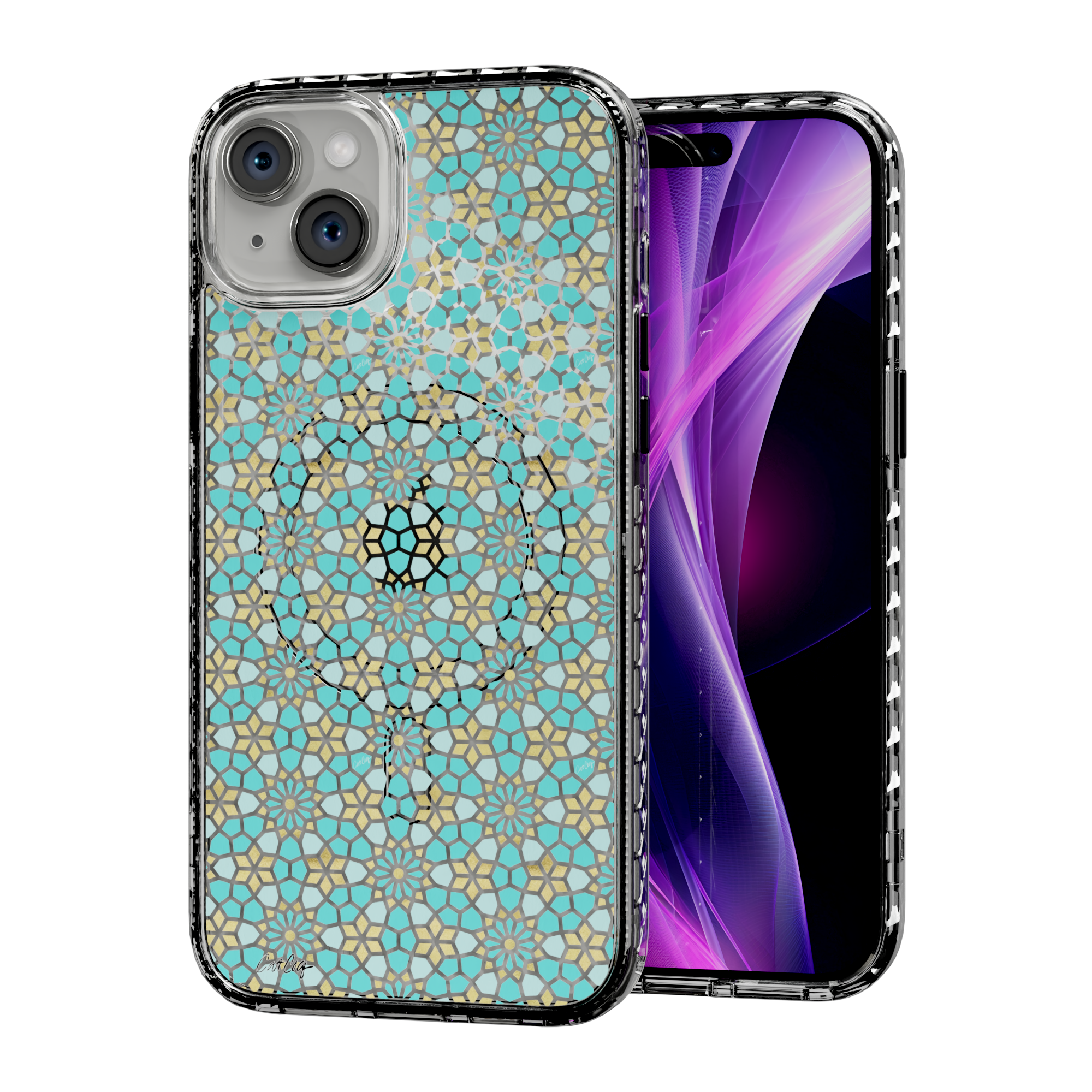 Persian Mint by CatCoq | iPhone 15 Series |  MagSafe® Case iPhone 15 Plus / Crystal Clear