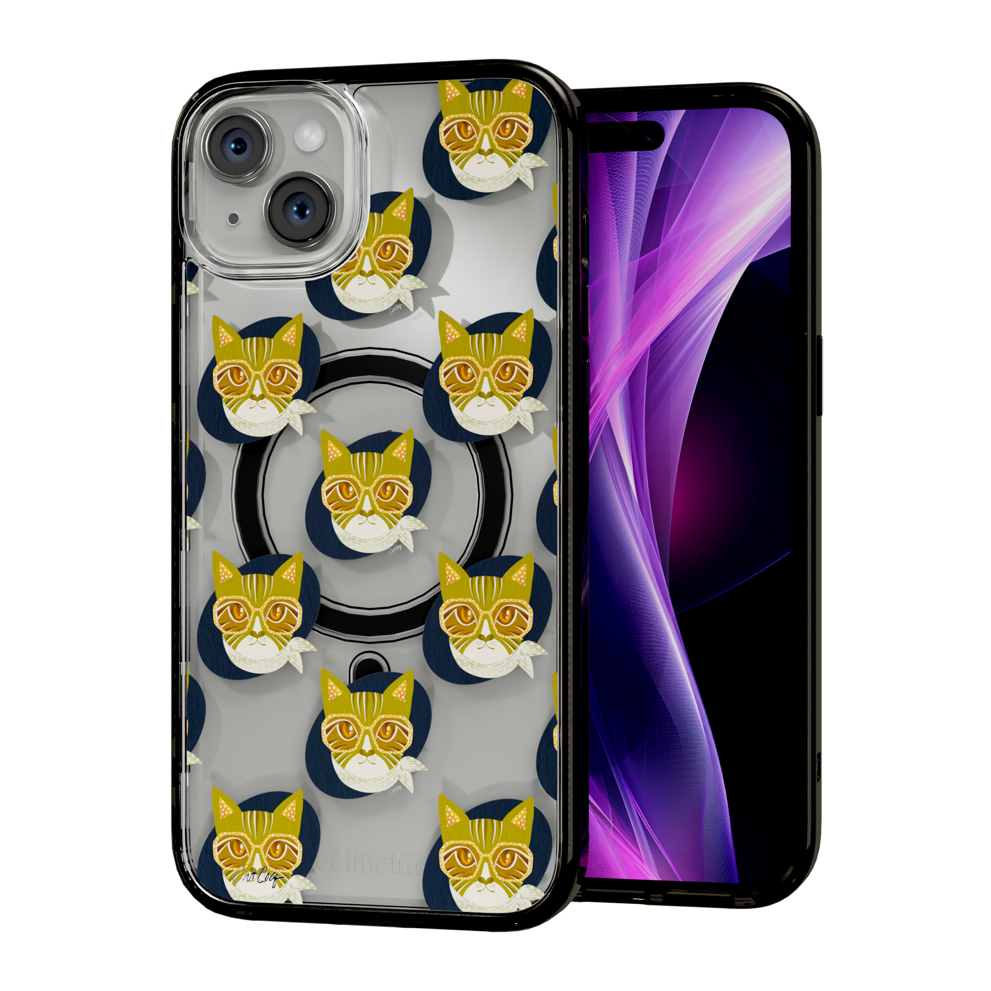 Cattitude by CatCoq | iPhone 15 Series |  MagSafe® Case iPhone 15 Plus / Onyx Black