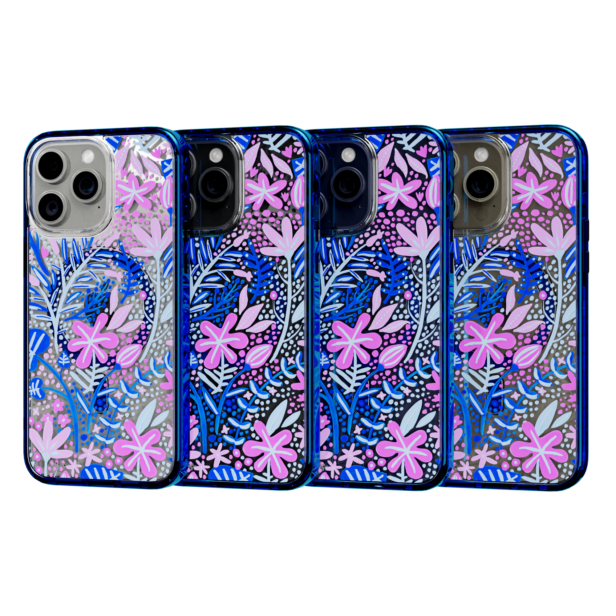 Garden Indigo by CatCoq | iPhone 15 Series |  MagSafe® Case iPhone 15 Pro Max / Bermuda Blue