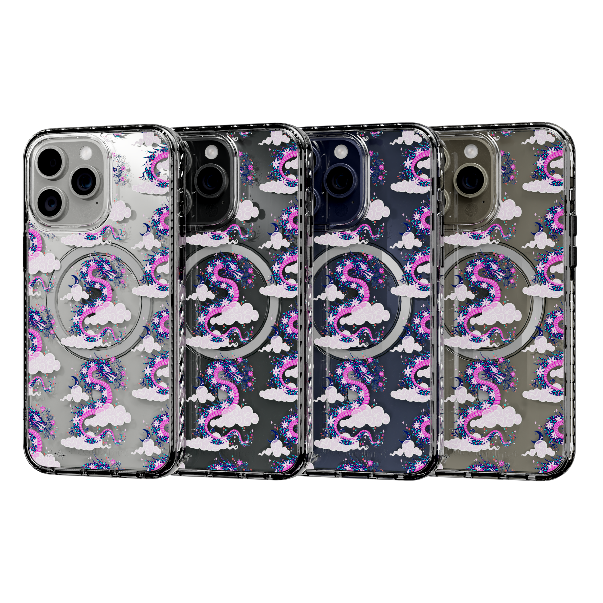 Dream Dragon by CatCoq | iPhone 15 Series |  MagSafe® Case iPhone 15 Pro Max / Crystal Clear