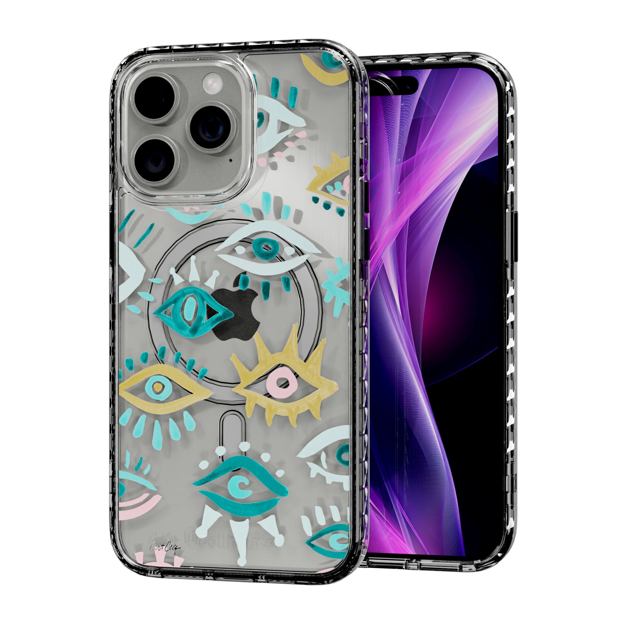 Mystic Eyes by CatCoq | iPhone 15 Series |  MagSafe® Case iPhone 15 Pro Max / Crystal Clear