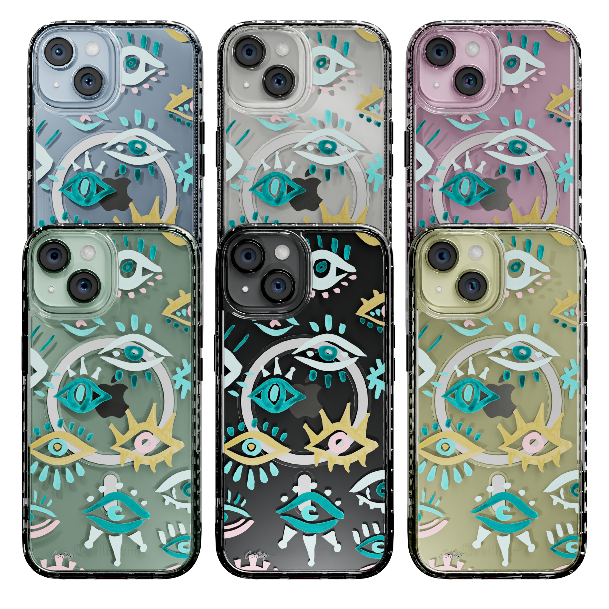 Mystic Eyes by CatCoq | iPhone 15 Series |  MagSafe® Case iPhone 15 Pro Max / Crystal Clear