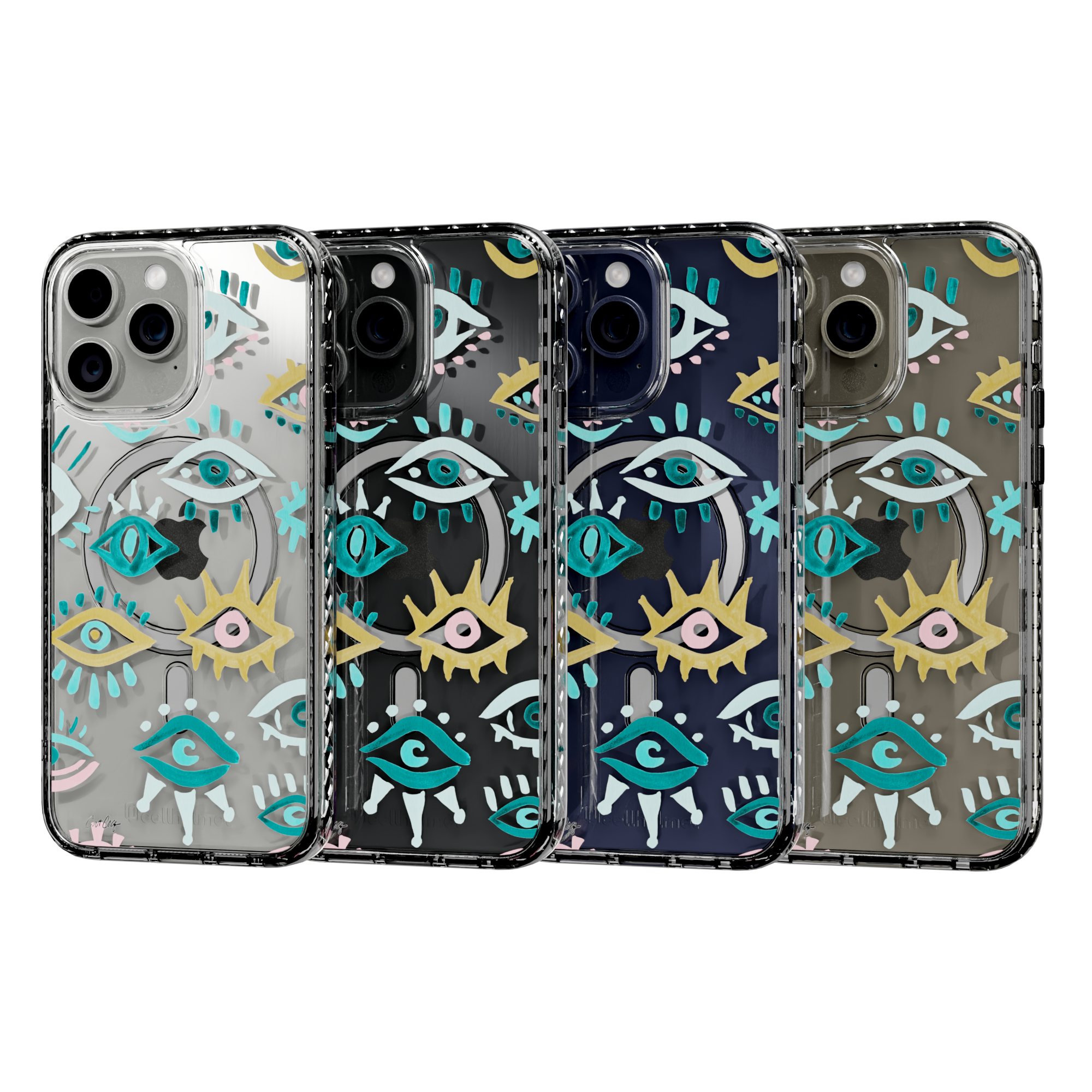 Mystic Eyes by CatCoq | iPhone 15 Series |  MagSafe® Case iPhone 15 Pro Max / Crystal Clear