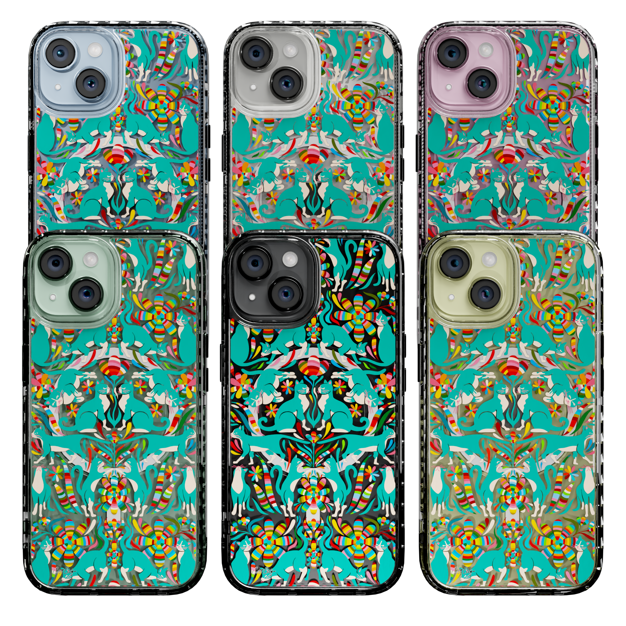 Otomi Cats by CatCoq | iPhone 15 Series |  MagSafe® Case iPhone 15 Pro Max / Crystal Clear