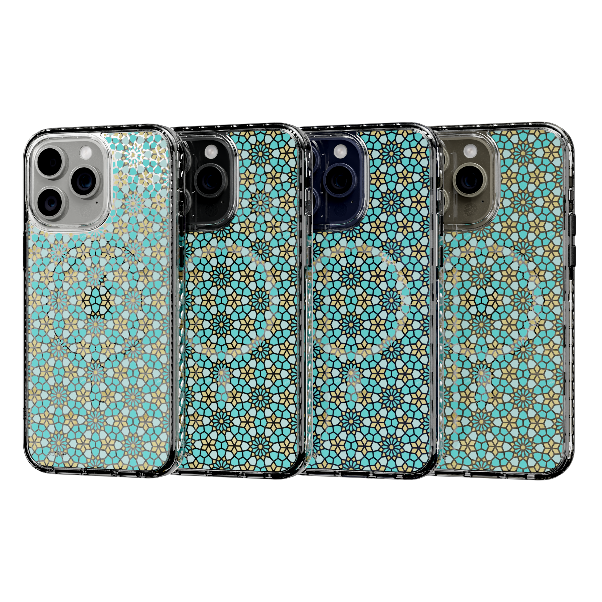 Persian Mint by CatCoq | iPhone 15 Series |  MagSafe® Case iPhone 15 Pro Max / Crystal Clear