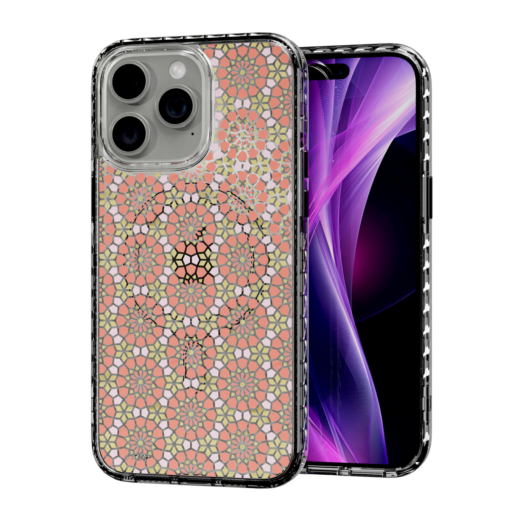 Persian Coral by CatCoq | iPhone 15 Series |  MagSafe® Case iPhone 15 Pro Max / Crystal Clear