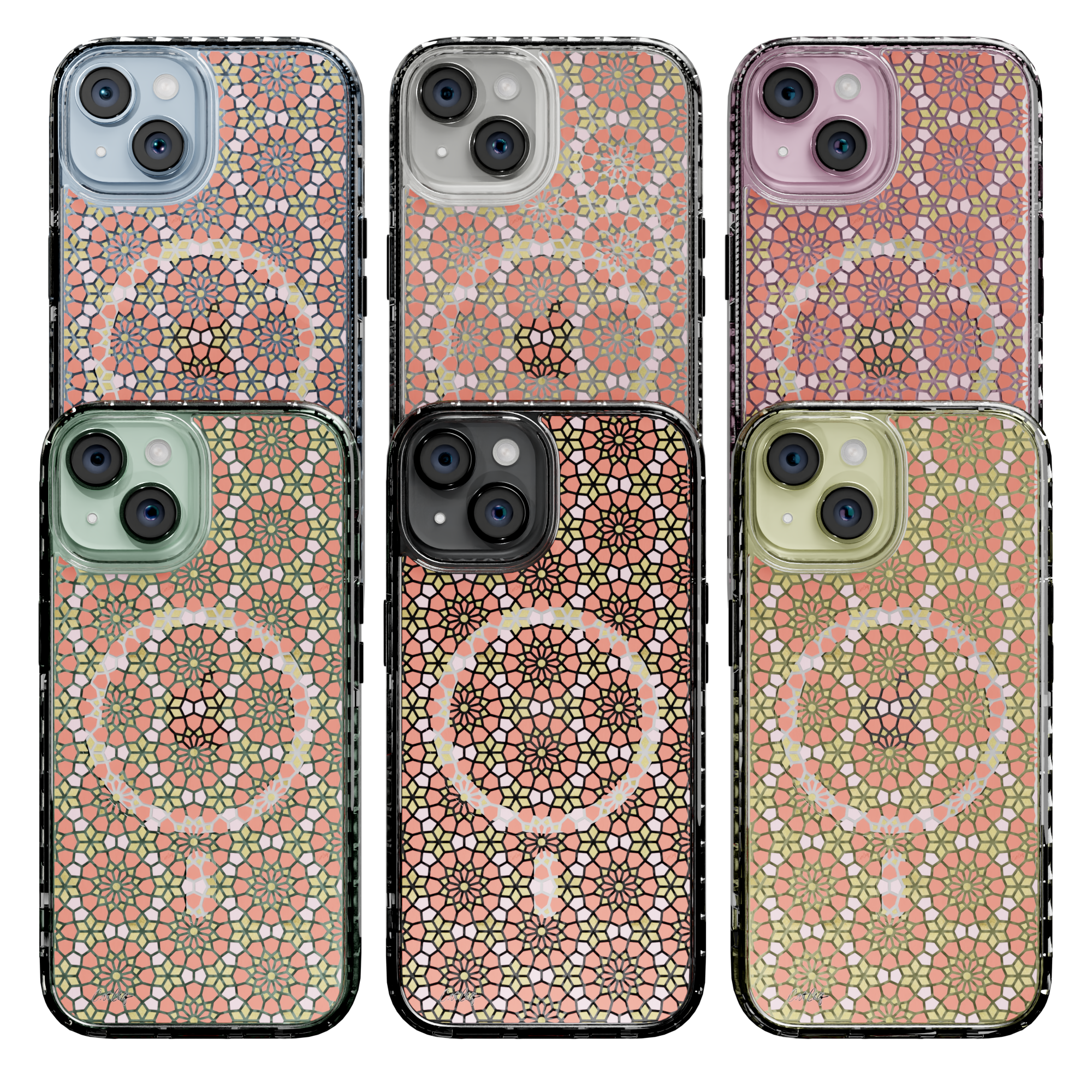 Persian Coral by CatCoq | iPhone 15 Series |  MagSafe® Case iPhone 15 Pro Max / Crystal Clear