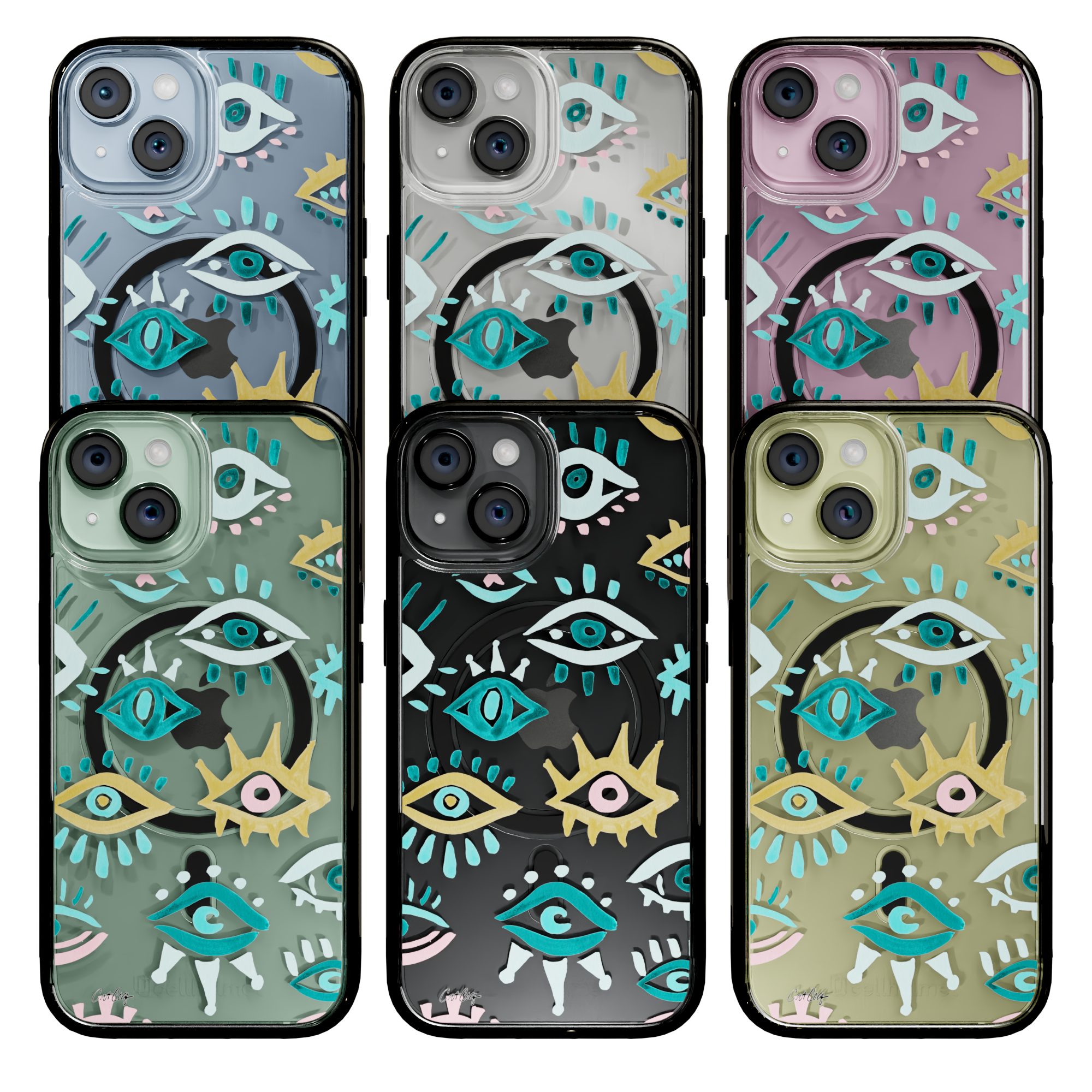 Mystic Eyes by CatCoq | iPhone 15 Series |  MagSafe® Case iPhone 15 Pro Max / Onyx Black