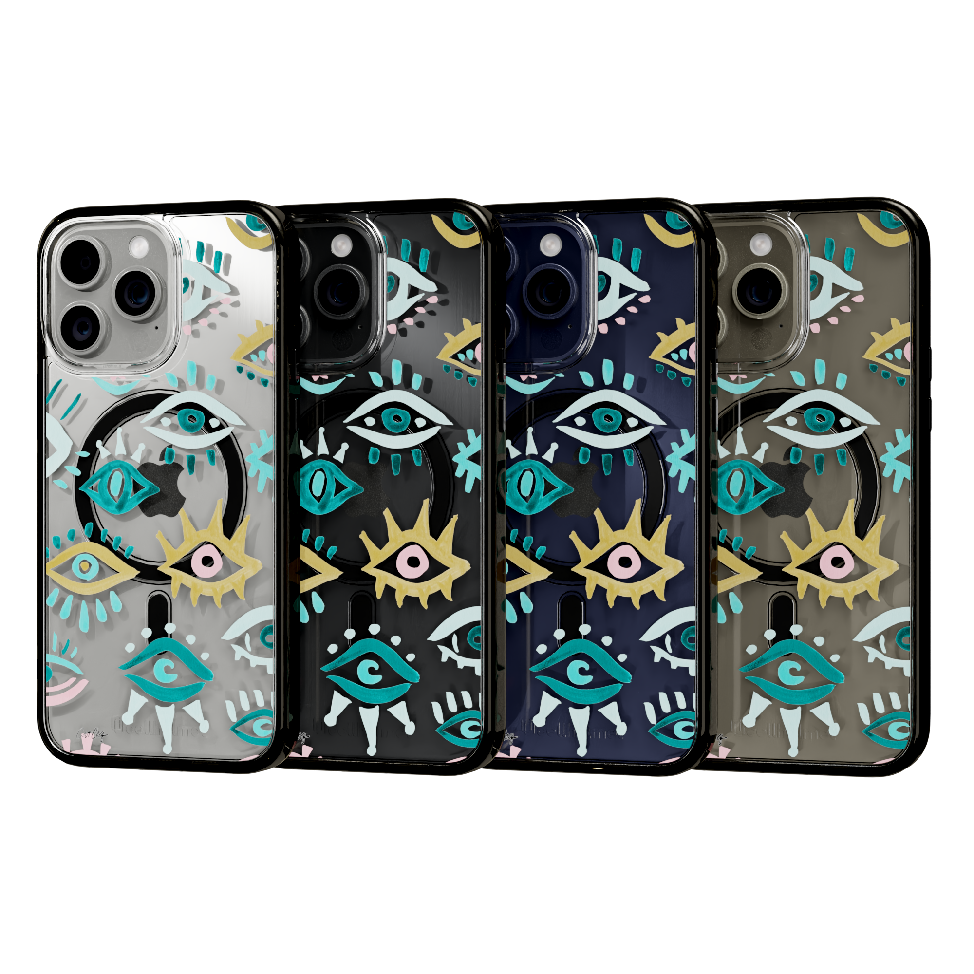 Mystic Eyes by CatCoq | iPhone 15 Series |  MagSafe® Case iPhone 15 Pro Max / Onyx Black