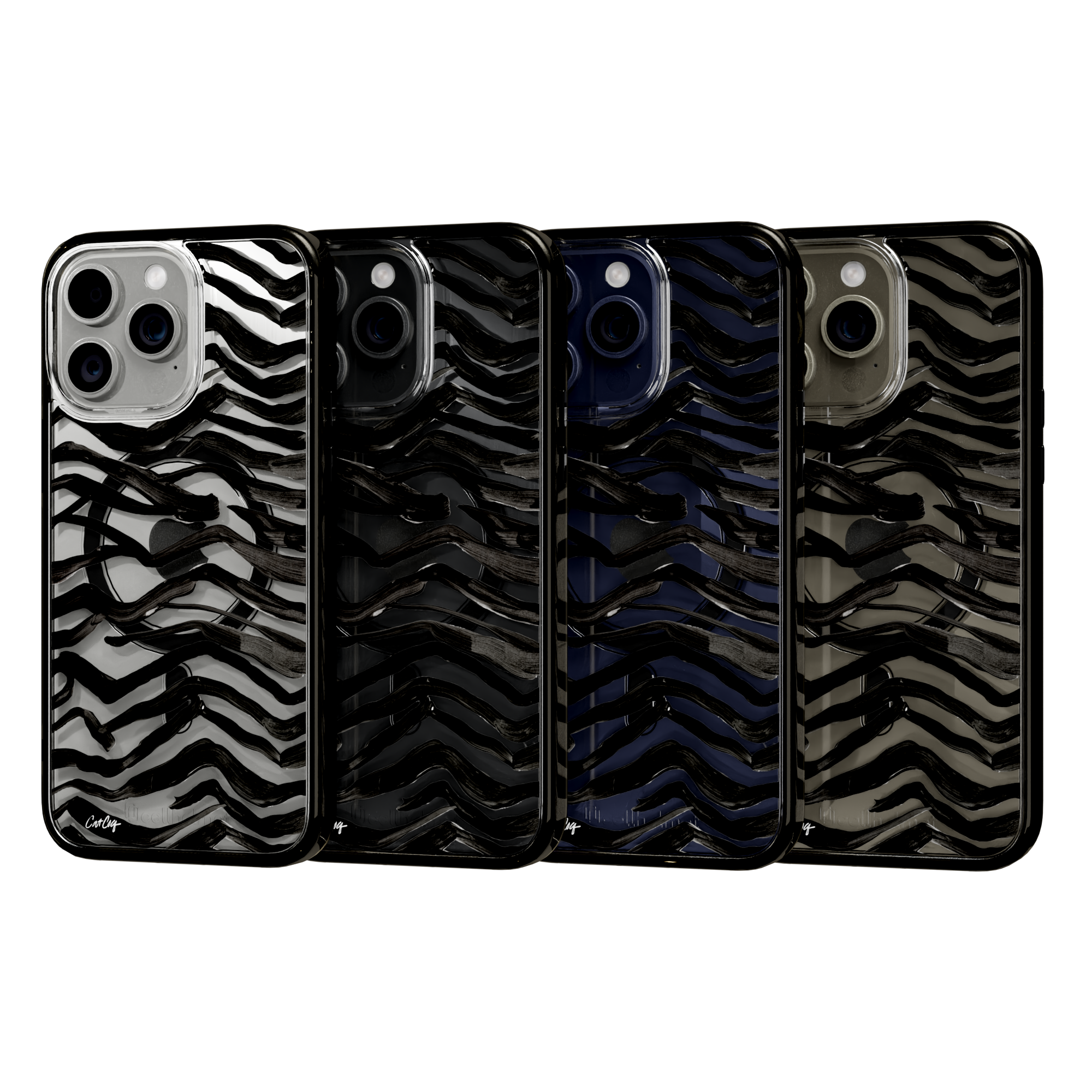 Zebra Black by CatCoq | iPhone 15 Series |  MagSafe® Case iPhone 15 Pro Max / Onyx Black