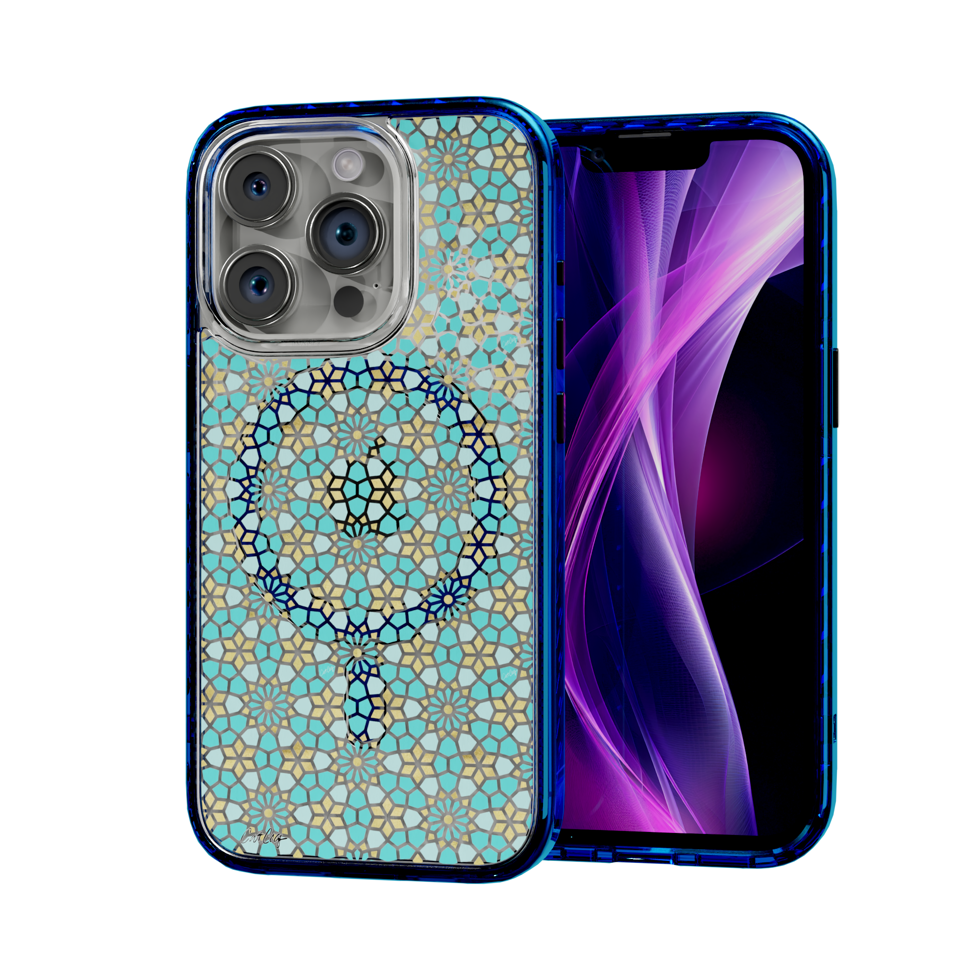 Persian Mint by CatCoq | iPhone 15 Series |  MagSafe® Case iPhone 15 Pro / Bermuda Blue